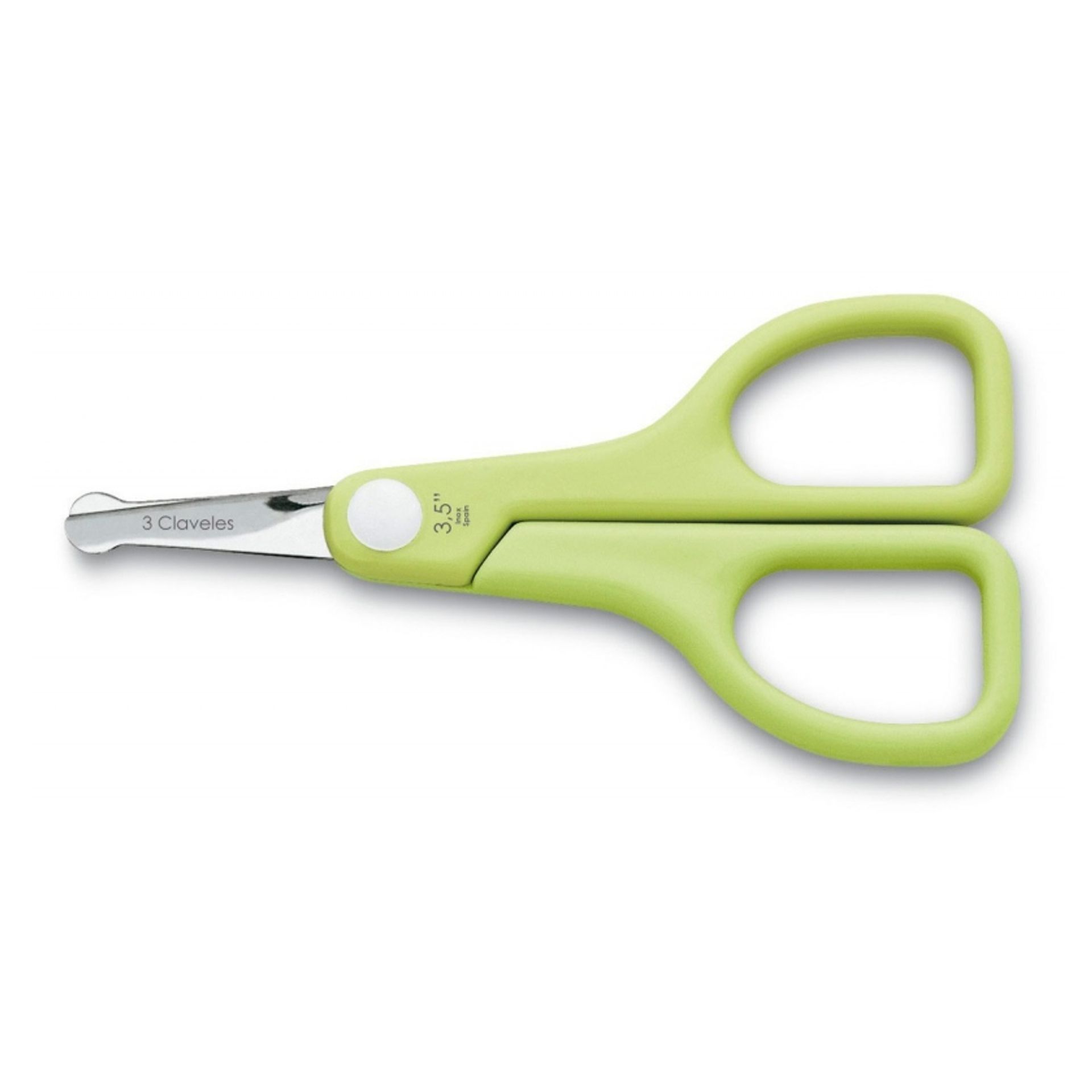 Tesoura para Bebé em Inox M.A.B.S. 9 cm - 3 Claveles