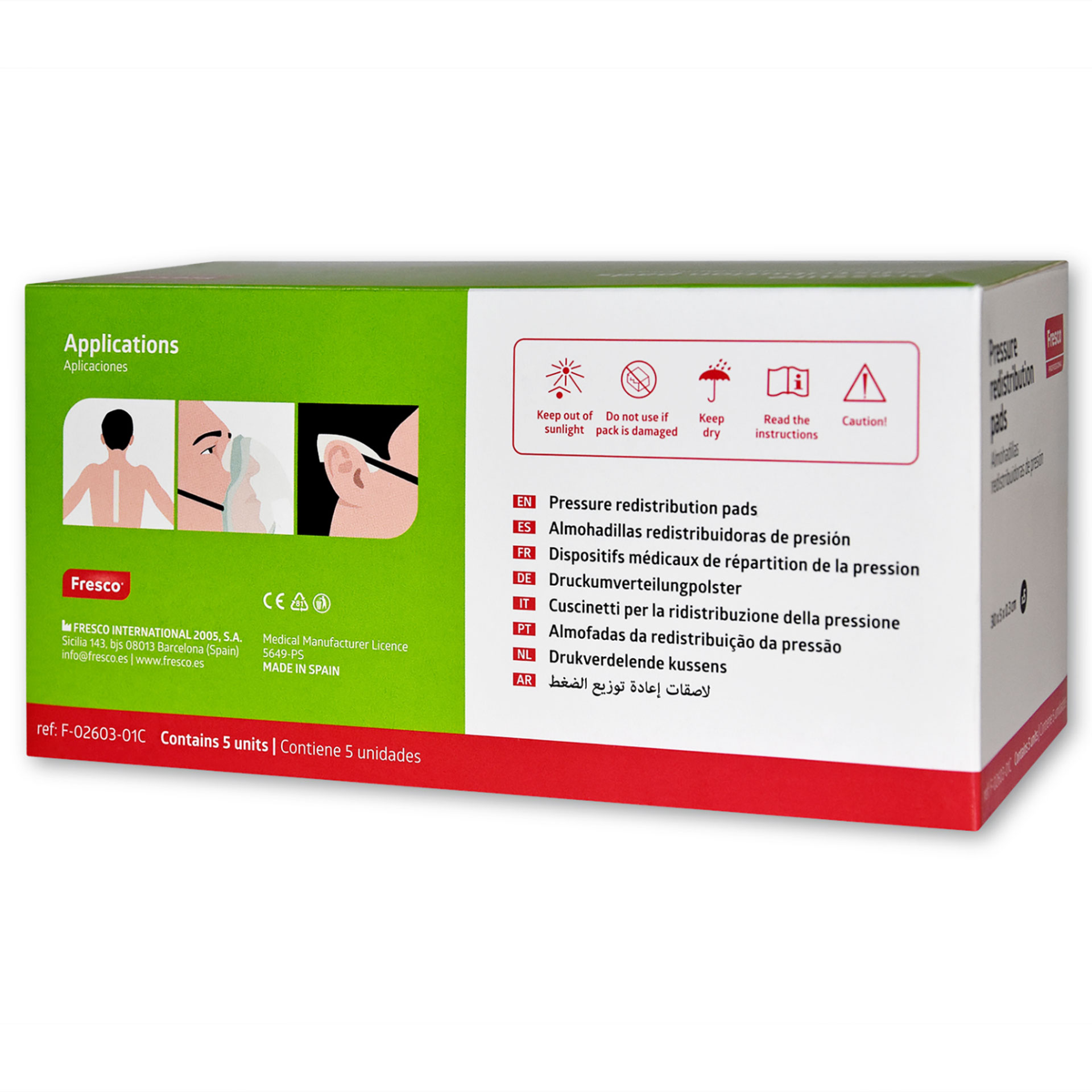 Almofadas de Redistribuição de Pressão - Rolo