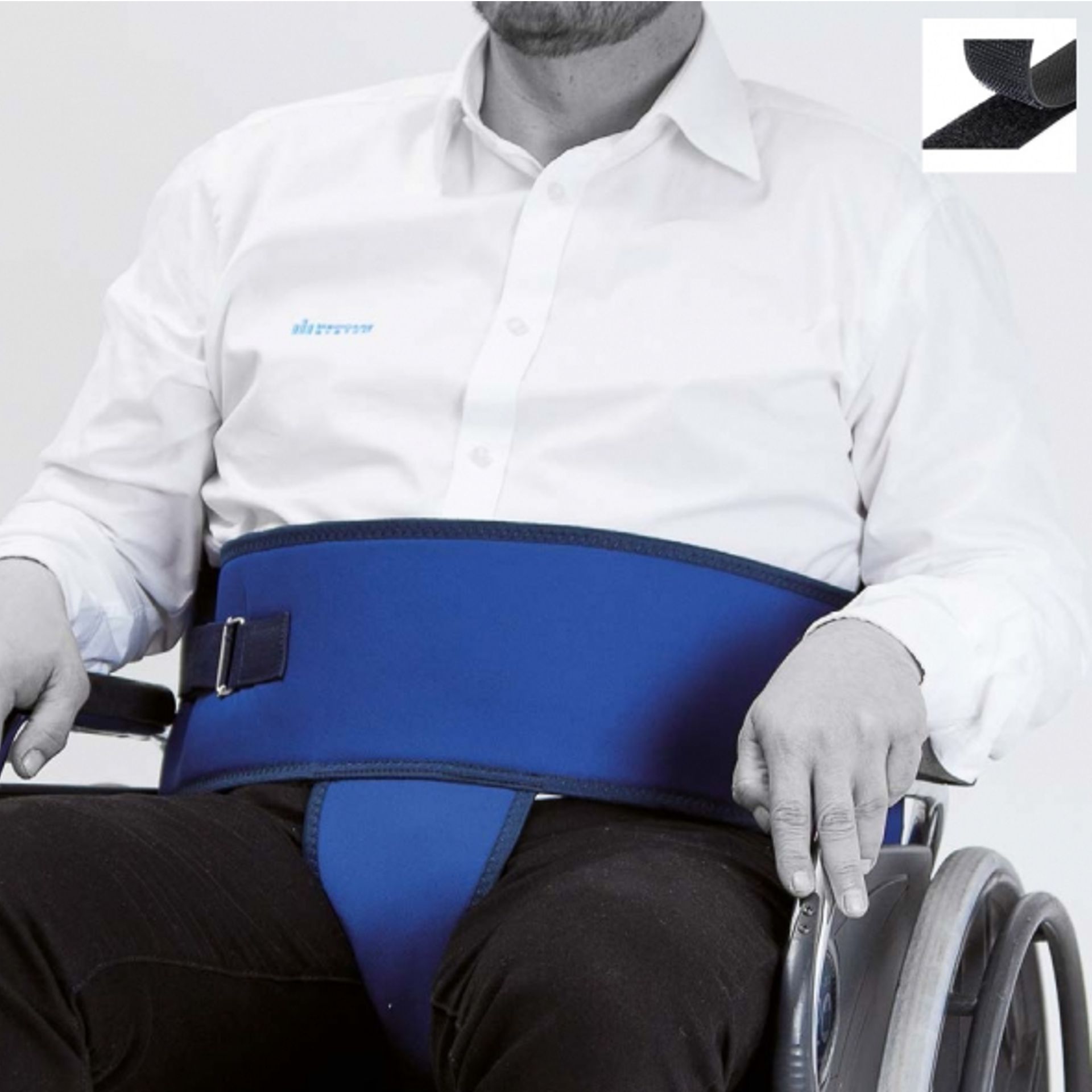 Imobilizador Pélvico com Fecho de Velcro para Cadeira de Rodas Salvaclip