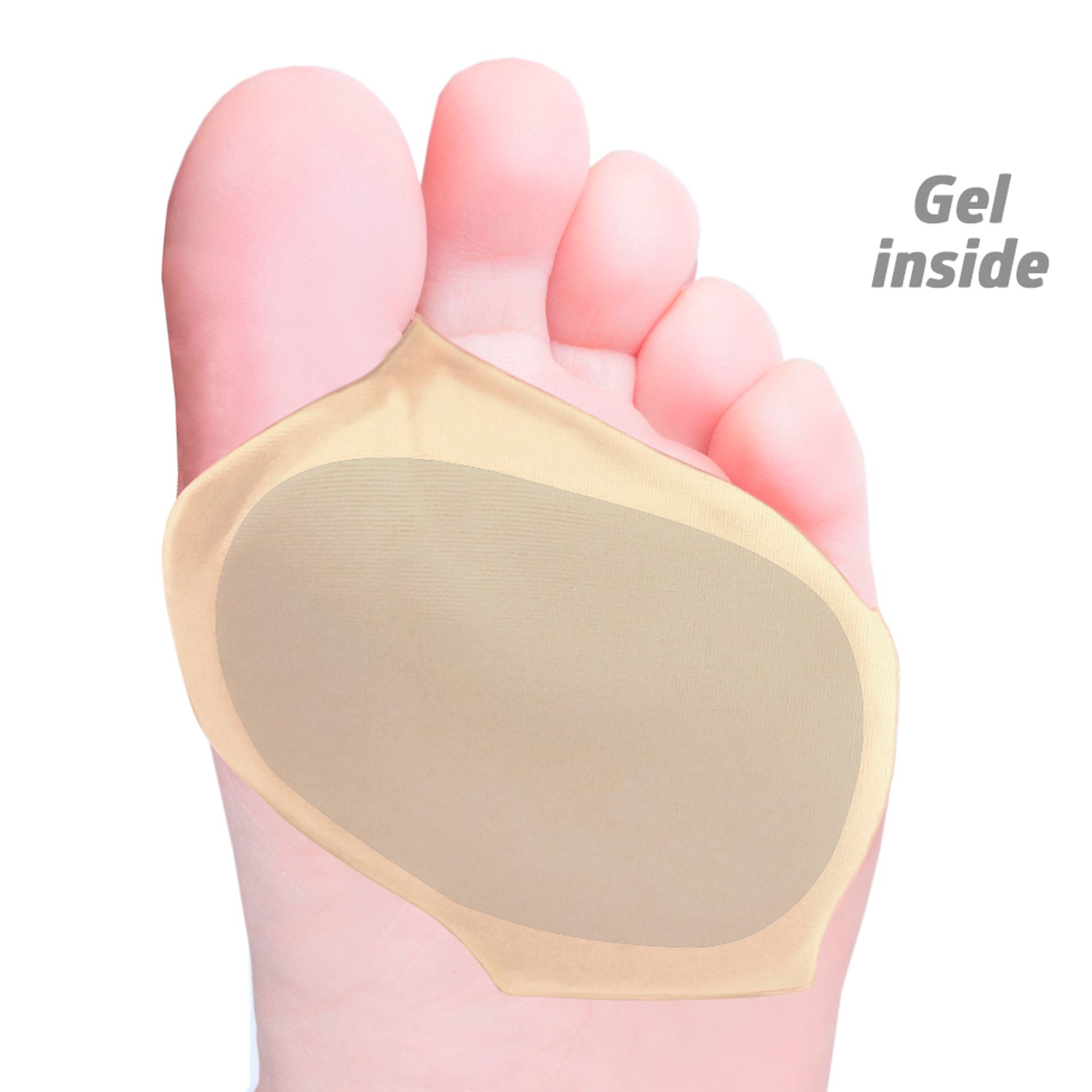 Almofada Metatarsal Gel Strap Deramed