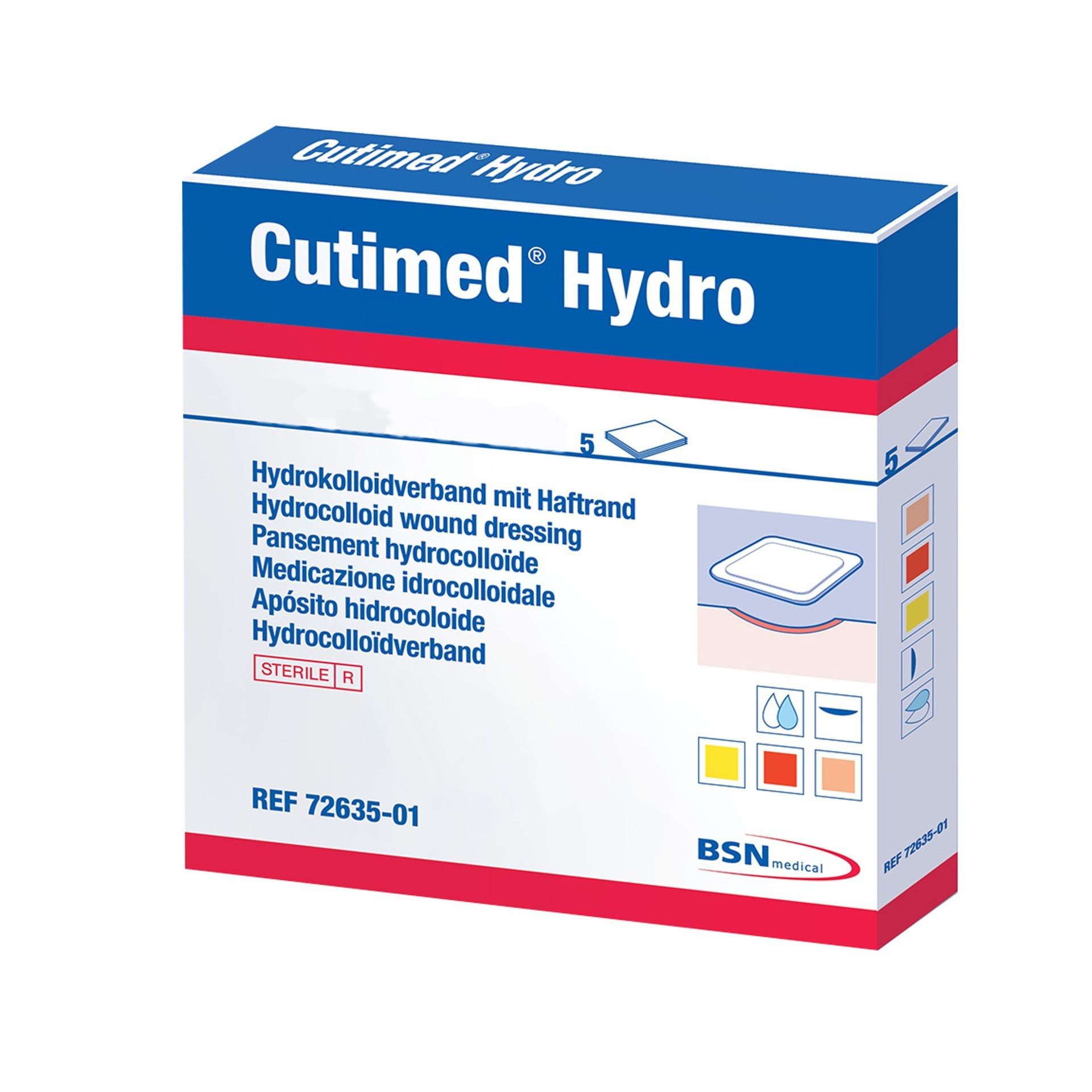 Cutimed Hydro B 10x10 Cm - 5 Unidades - 1014351336.02-1 | SimplesFarma