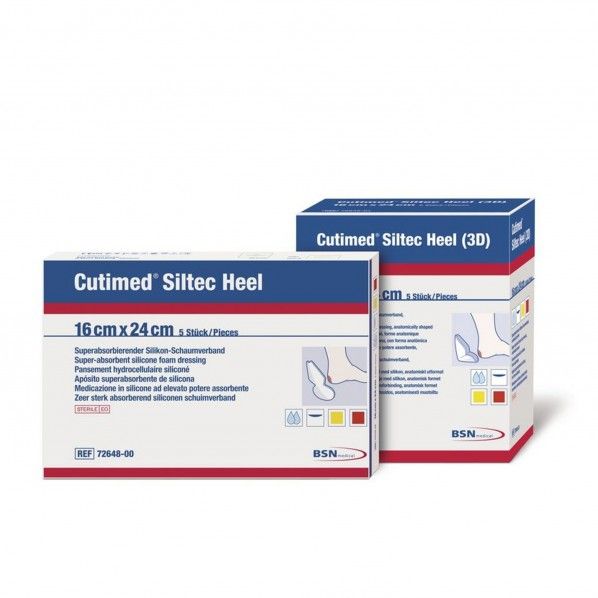 Cutimed Siltec Heel 16 x 24 cm - 5 unidades