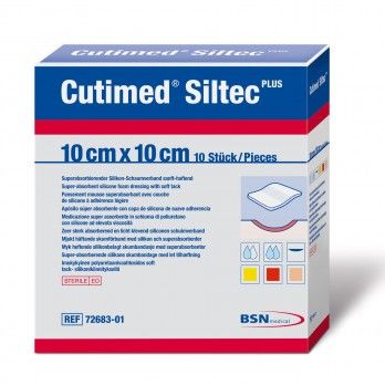 Cutimed Siltec Plus 10 x 20 cm - 10 unidadest