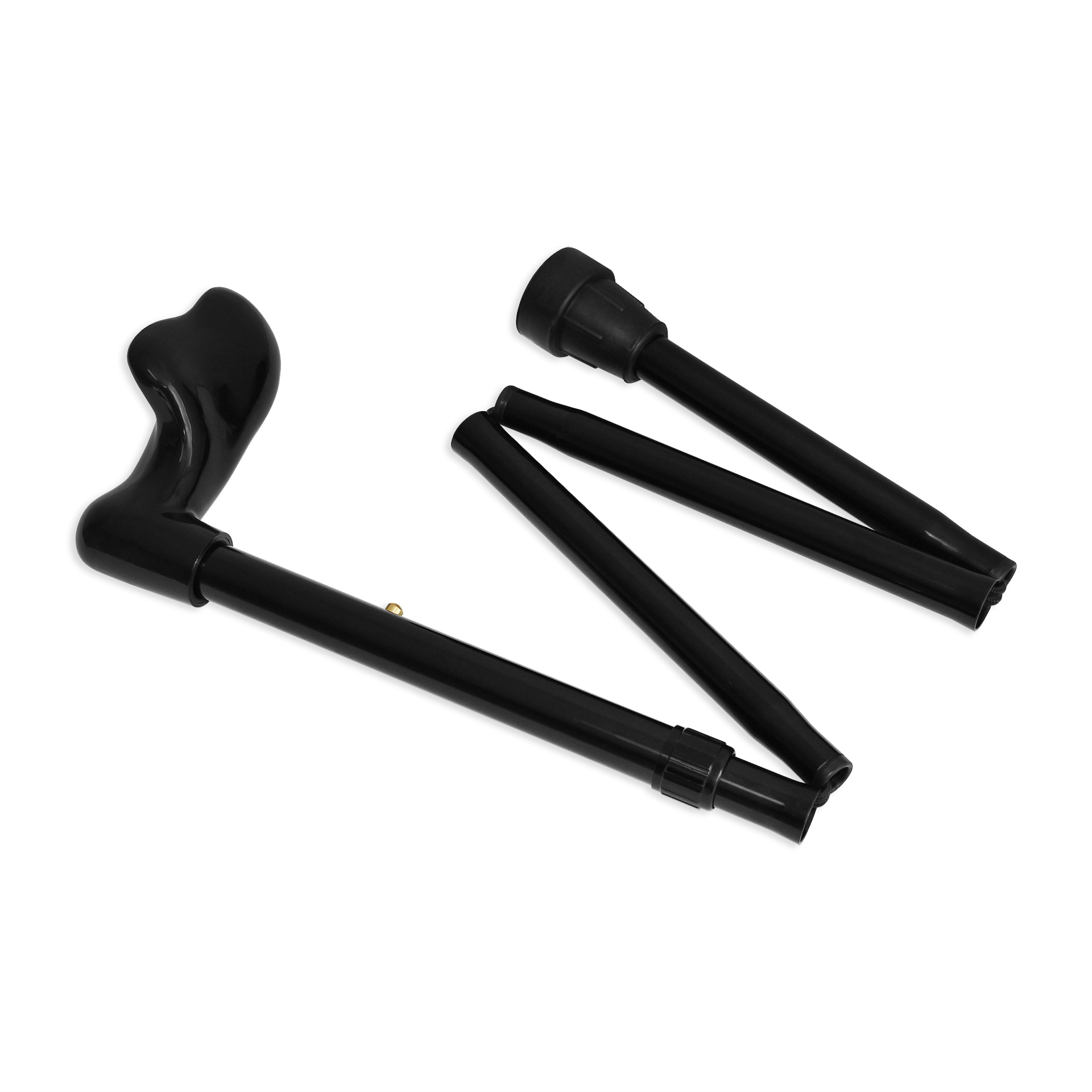 Bengala Tripartida com Punho Anatómico - Mão Direita | Preta