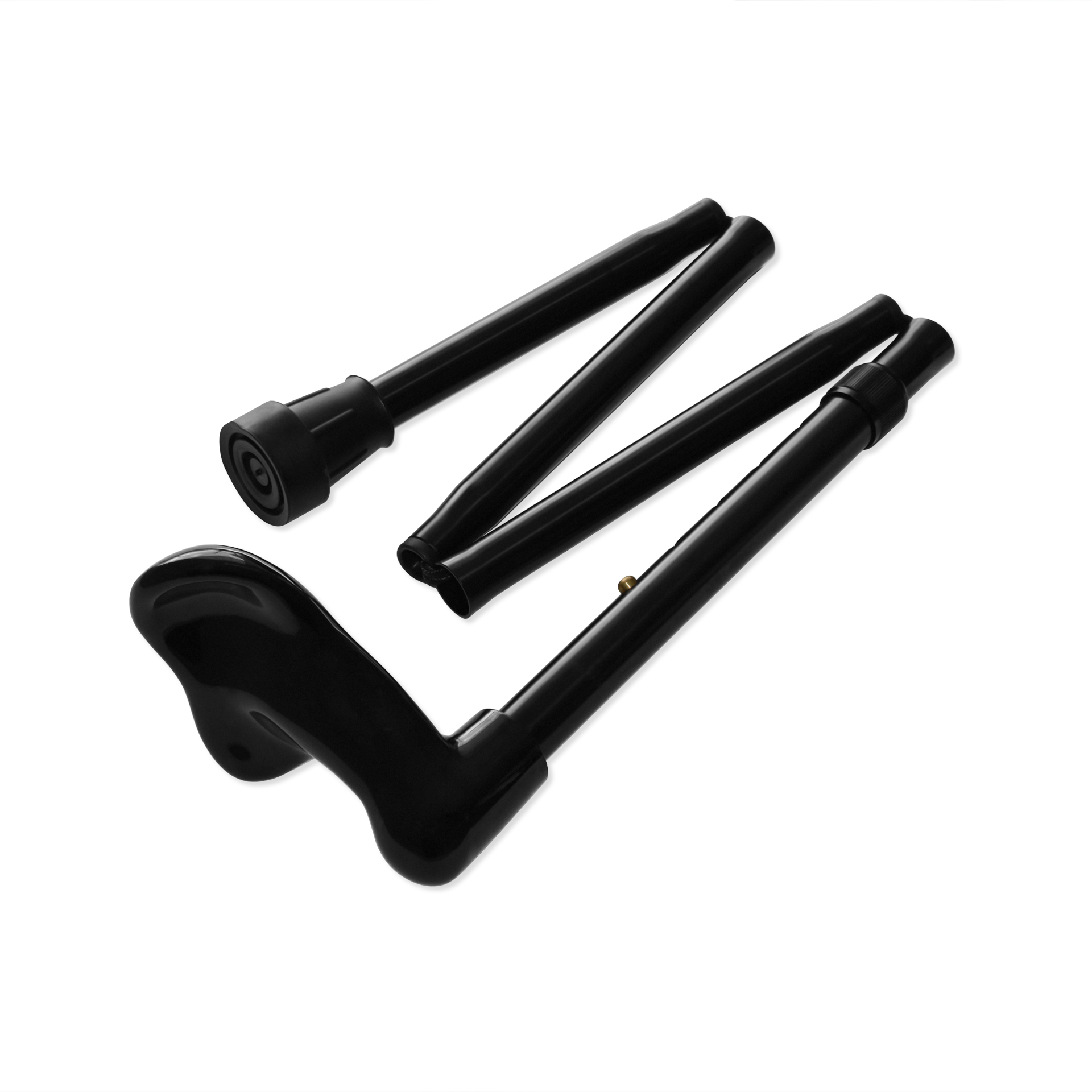 Bengala Tripartida com Punho Anatómico - Mão Esquerda | Preta