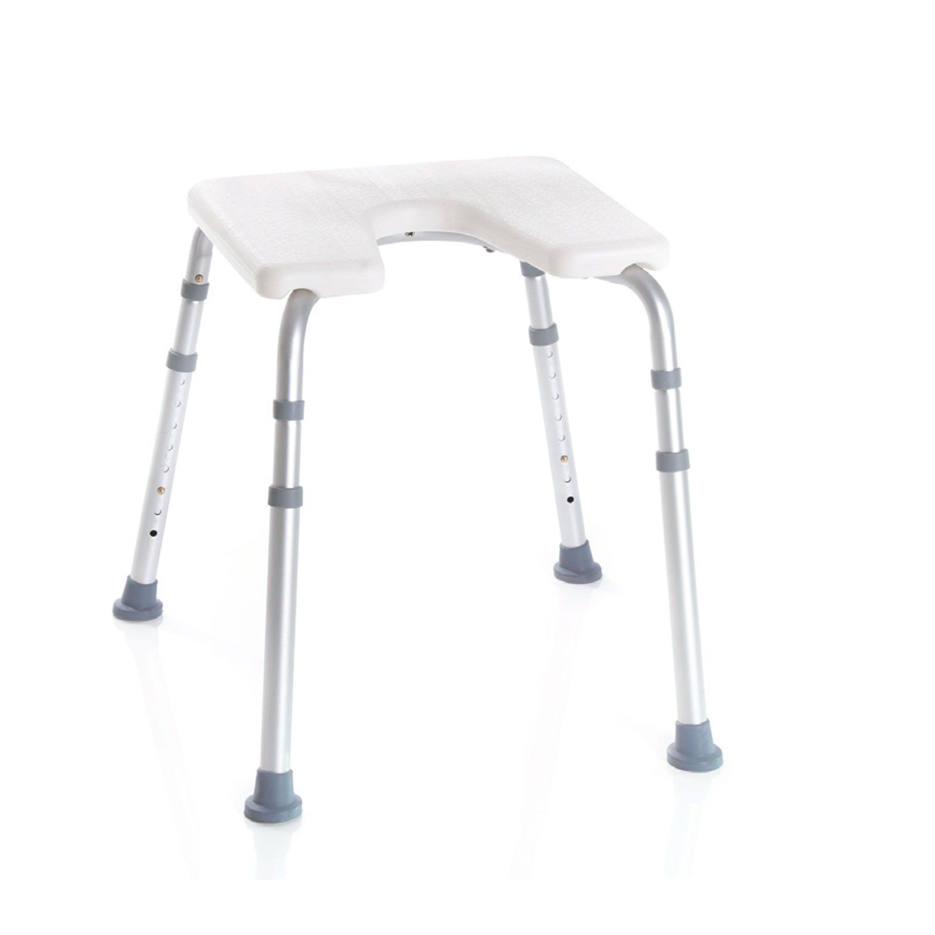 Banco Banho Alumínio Assento U