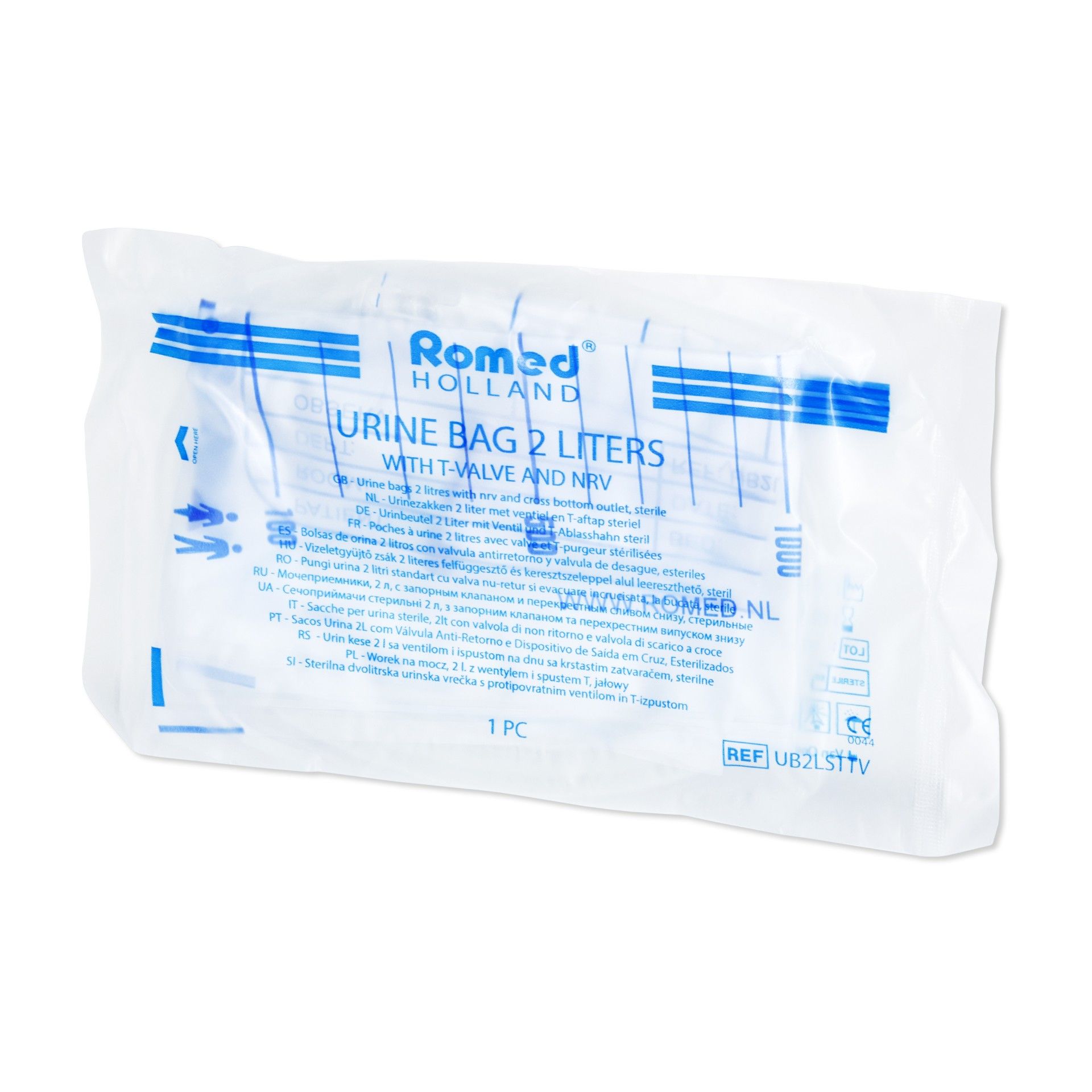 Saco para Urina com Válvula e Torneira - 2 Litros