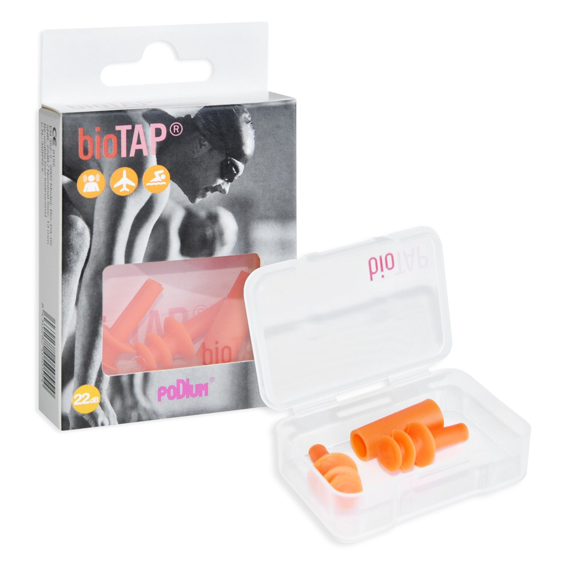 Tampões para Ouvidos em Silicone Injectado Podium Farma