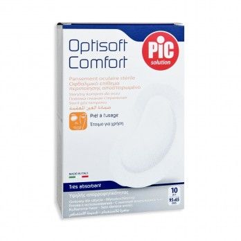 Pensos Oculares PIC Optisoft Comfort com Rebordo Adesivo - 10 unidadest