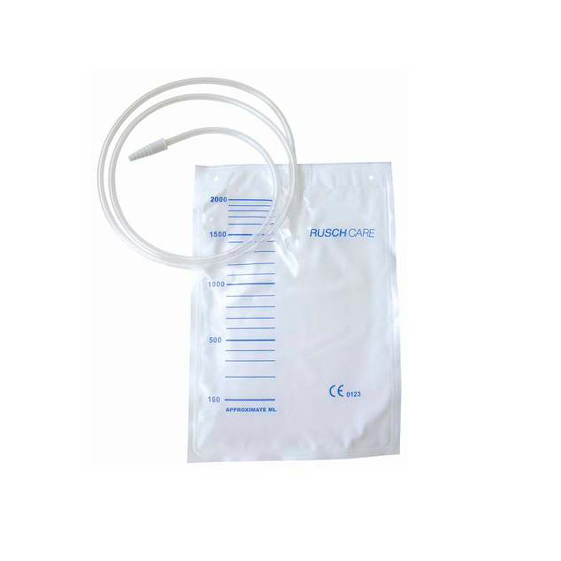 Saco para Urina com Válvula Anti-refluxo e sem Torneira Rusch -  2 Litros