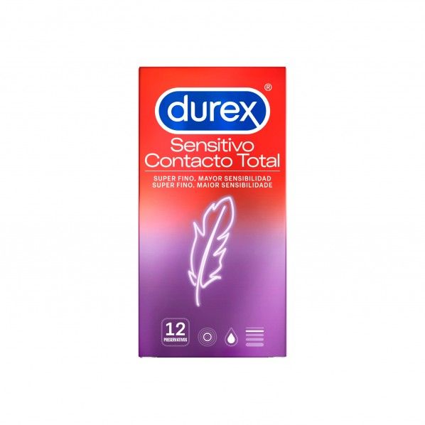 Preservativos Durex Sensitivo Contacto Total - 12 unidades