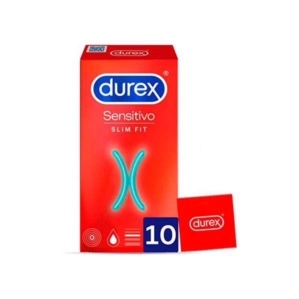 Preservativos Durex Sensitivo Suave Slim Fit - 10 unidades