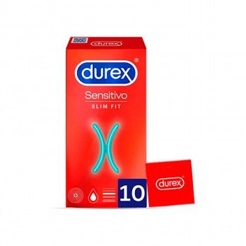 Preservativos Durex Sensitivo Suave Slim Fit - 10 unidadest