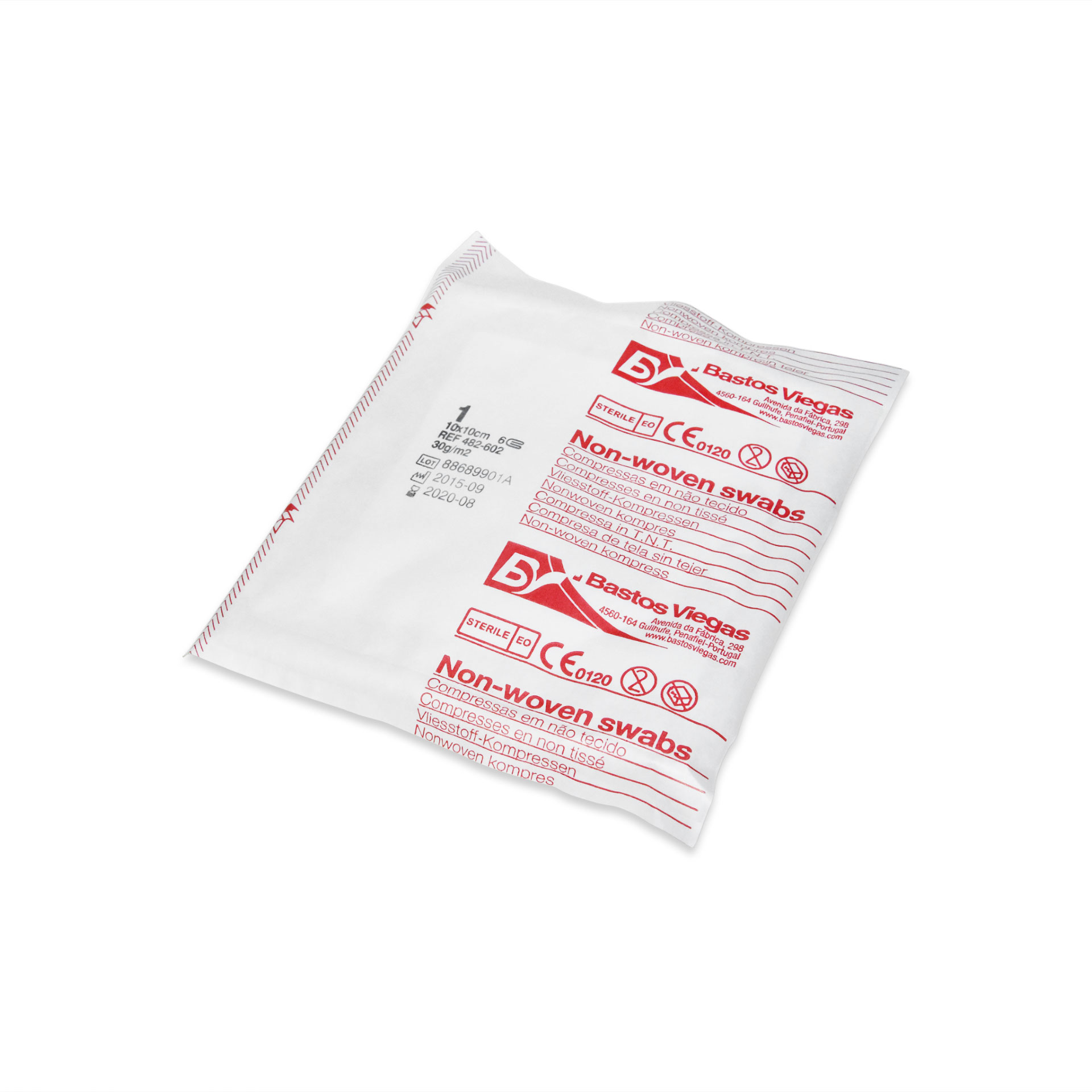 Compressas em Tecido Não Tecido Esterilizadas