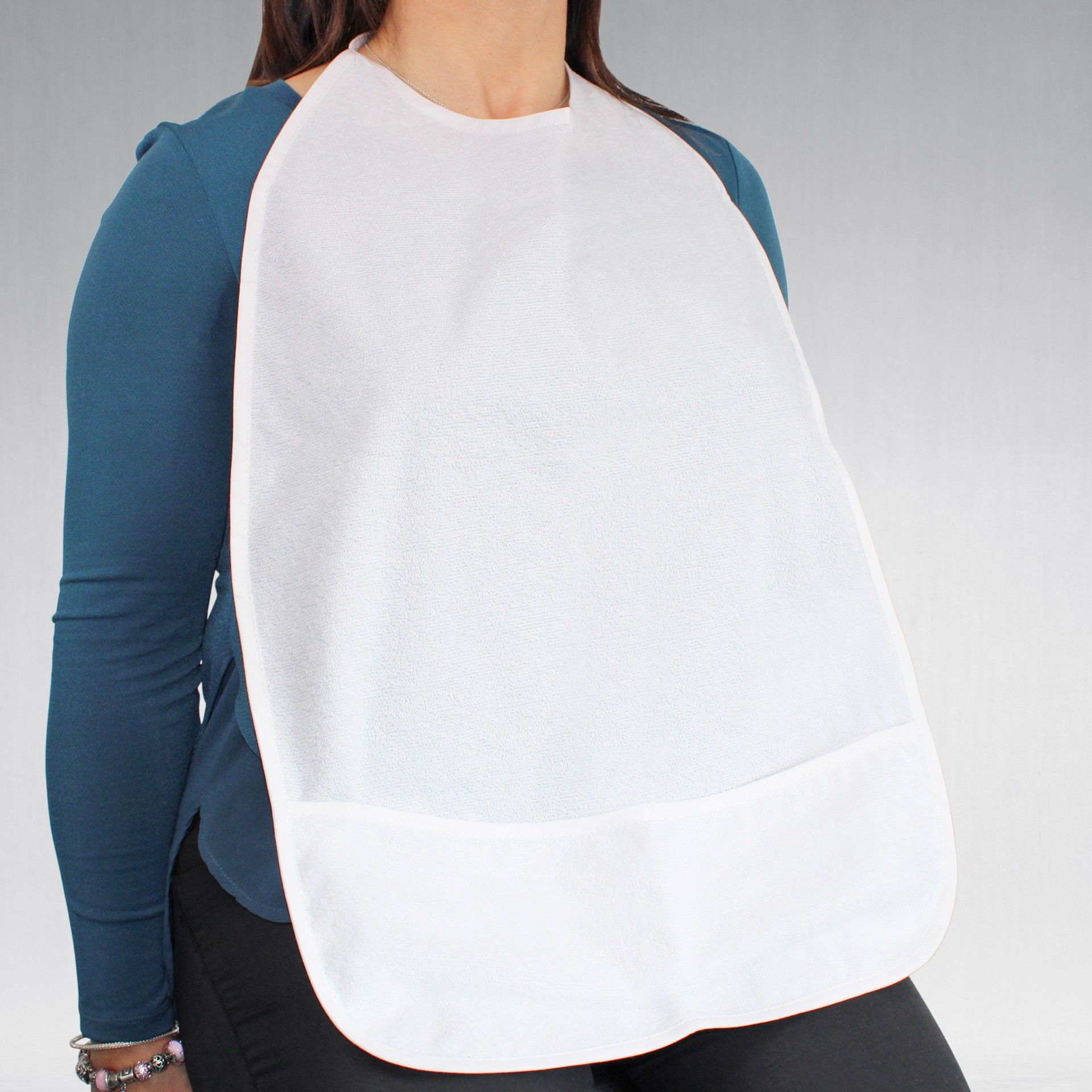 Babete para Adulto Impermeável com Bolsa - 61 x 42 cm