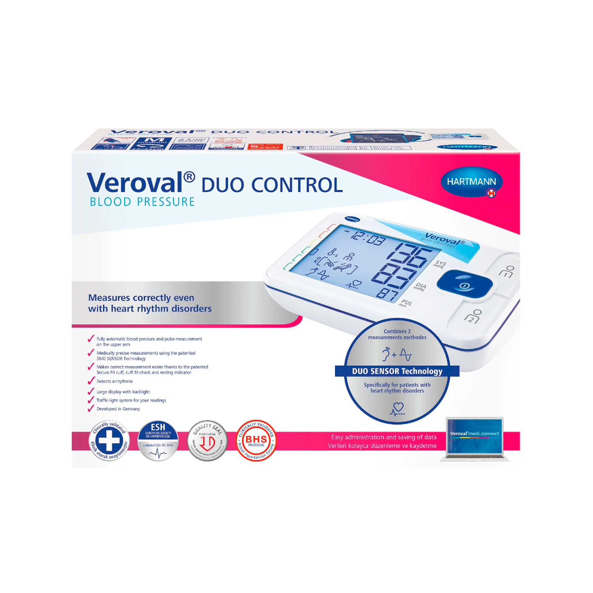 Tensiómetro de Braço Veroval Duo Control