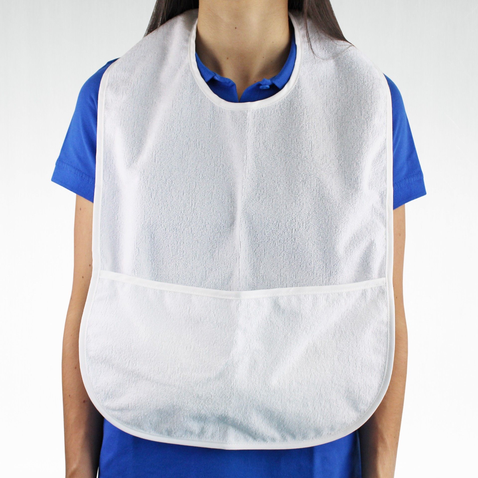 Babete para Adulto Impermeável com Bolsa - 60 x 40 cm