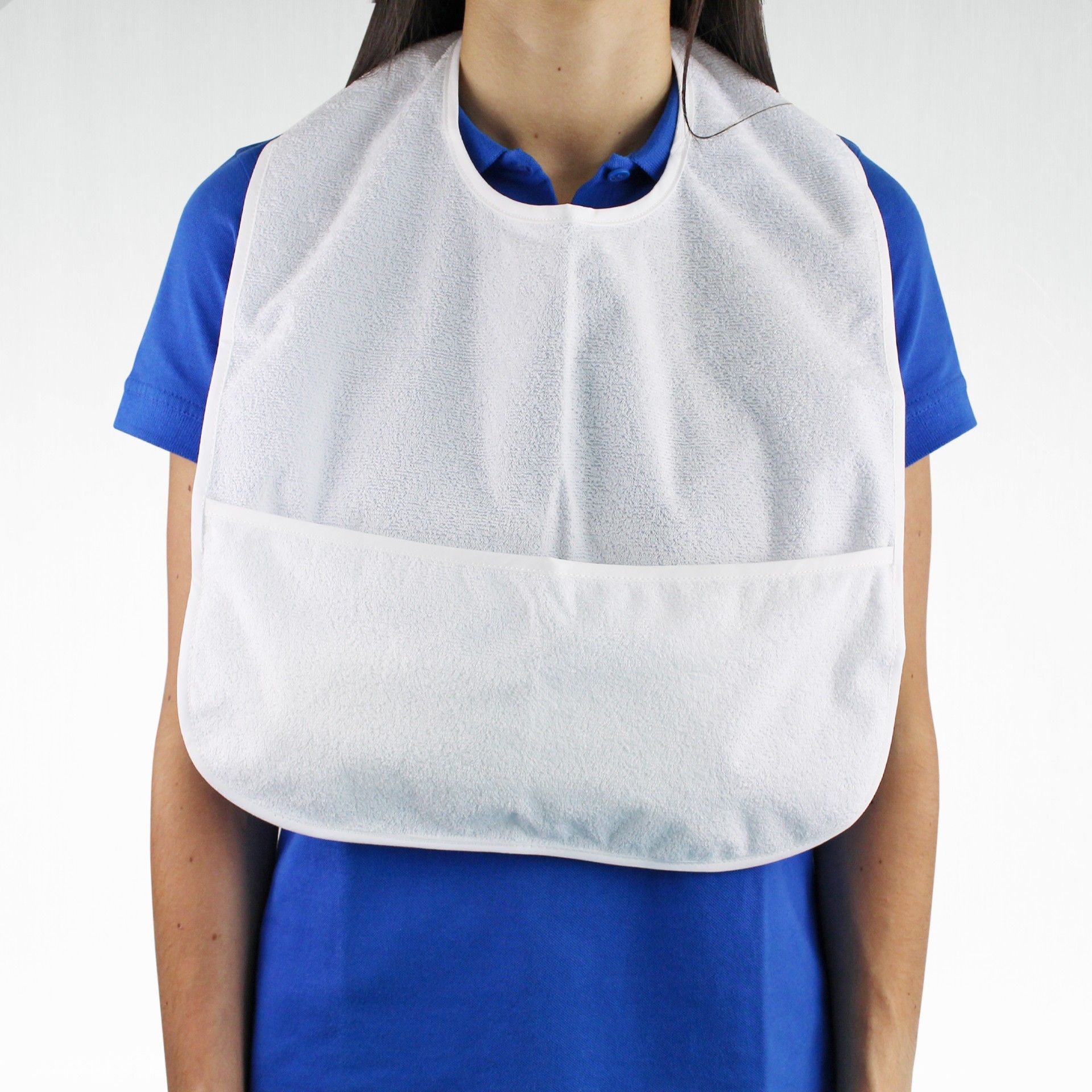 Babete para Adulto Impermeável com Bolsa - 50 x 40 cm