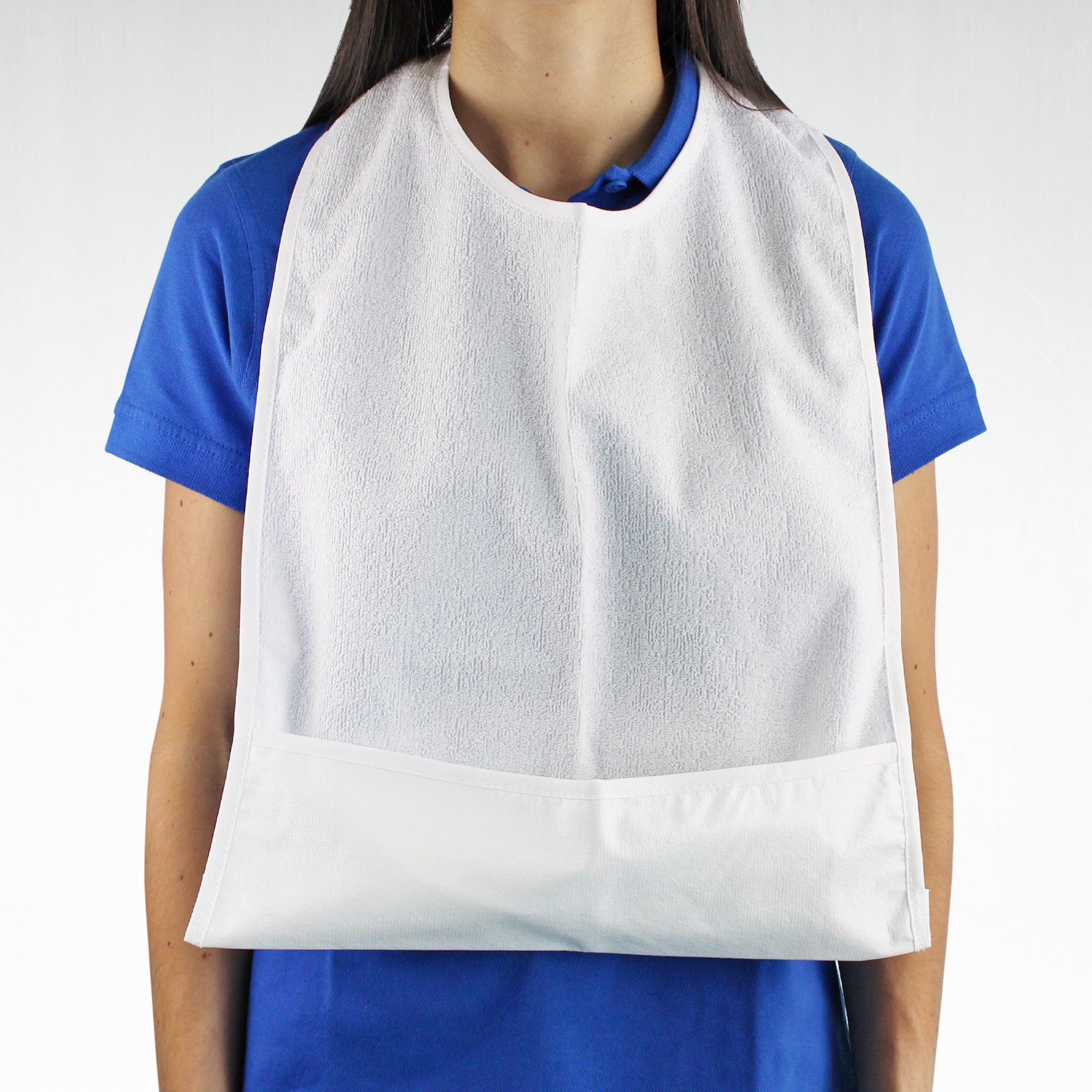 Babete para Adulto Impermeável com Bolsa - 60 x 38 cm