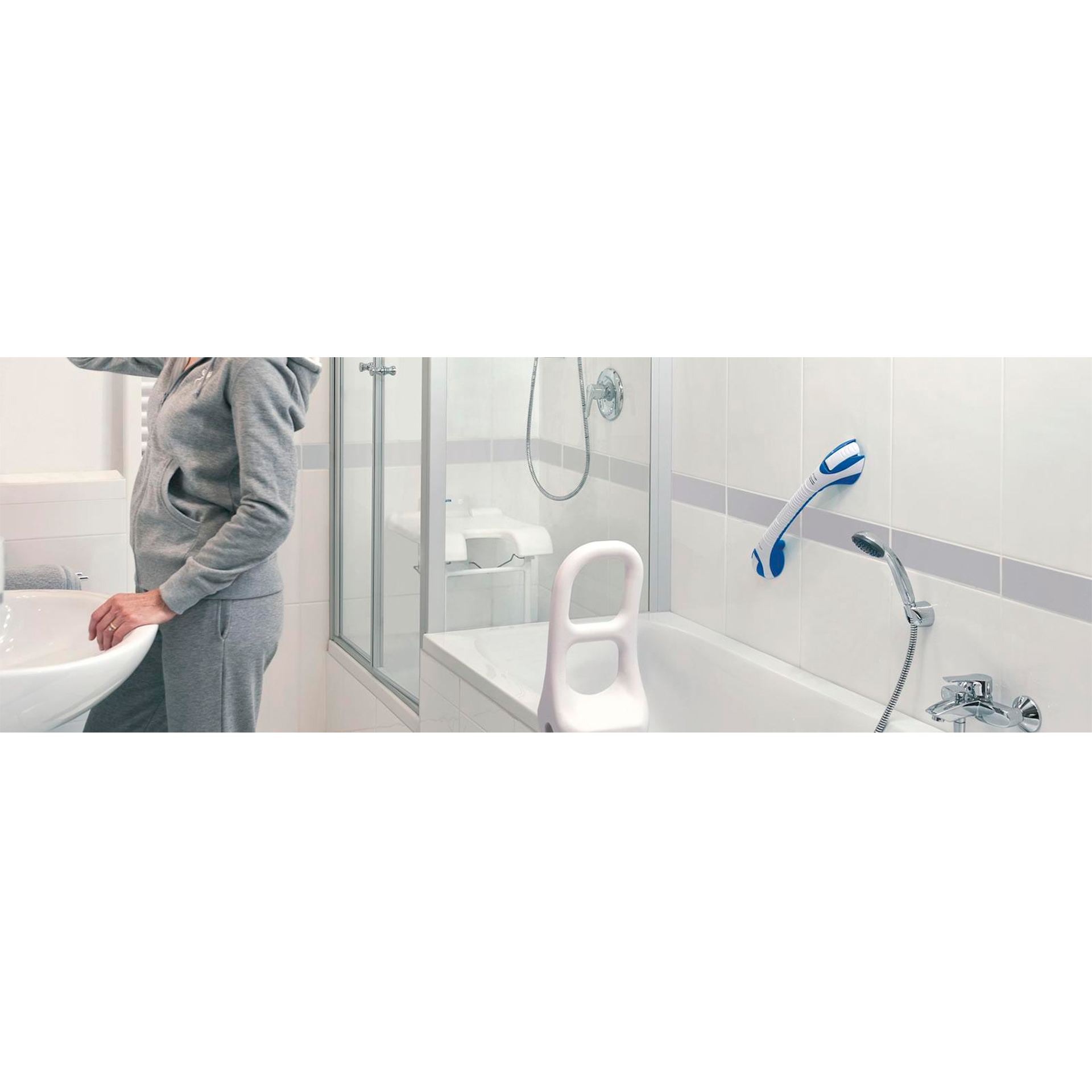 Apoio de Banho com Ventosa Stileo - 45 cm