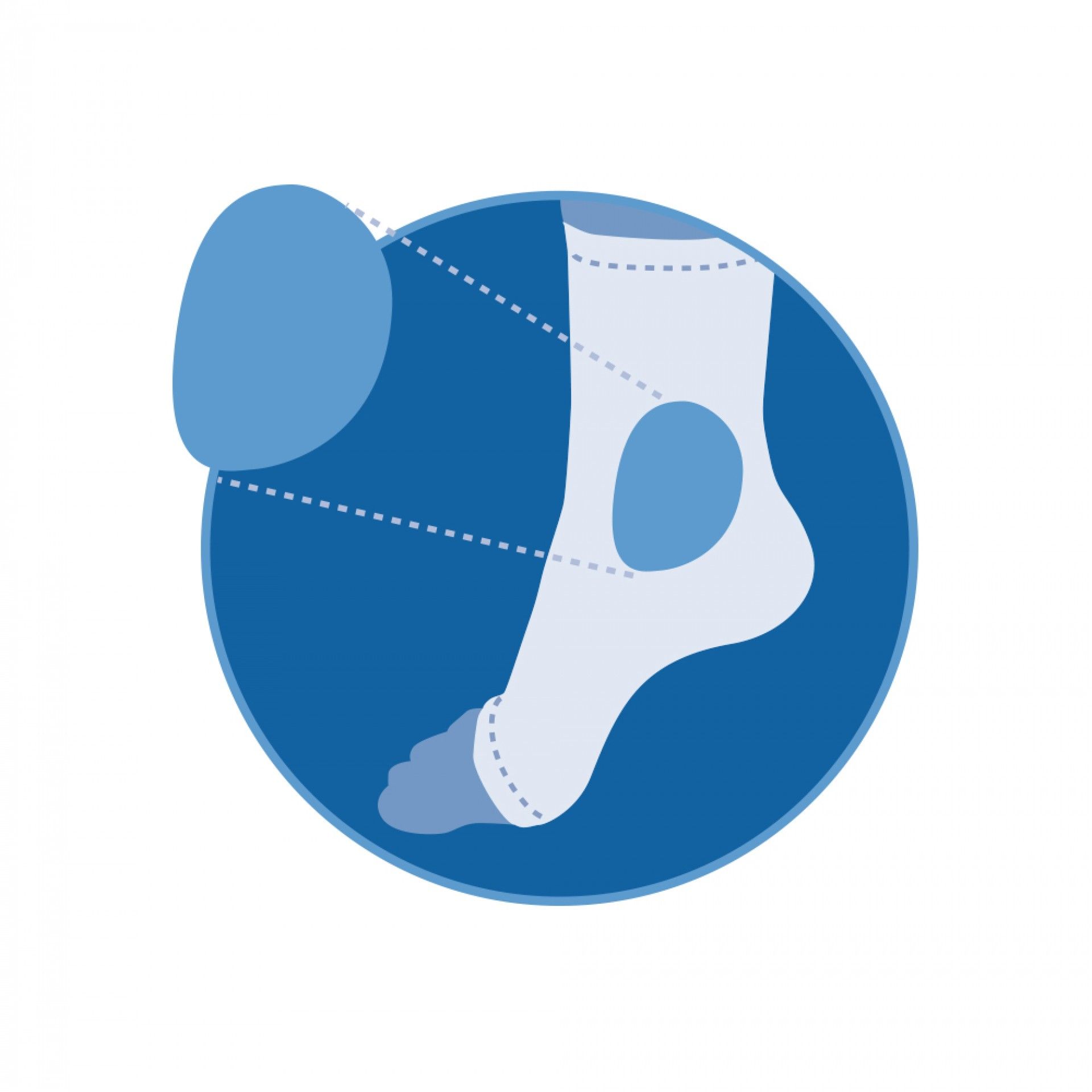 Meia Protetora para Maléolos Deramed