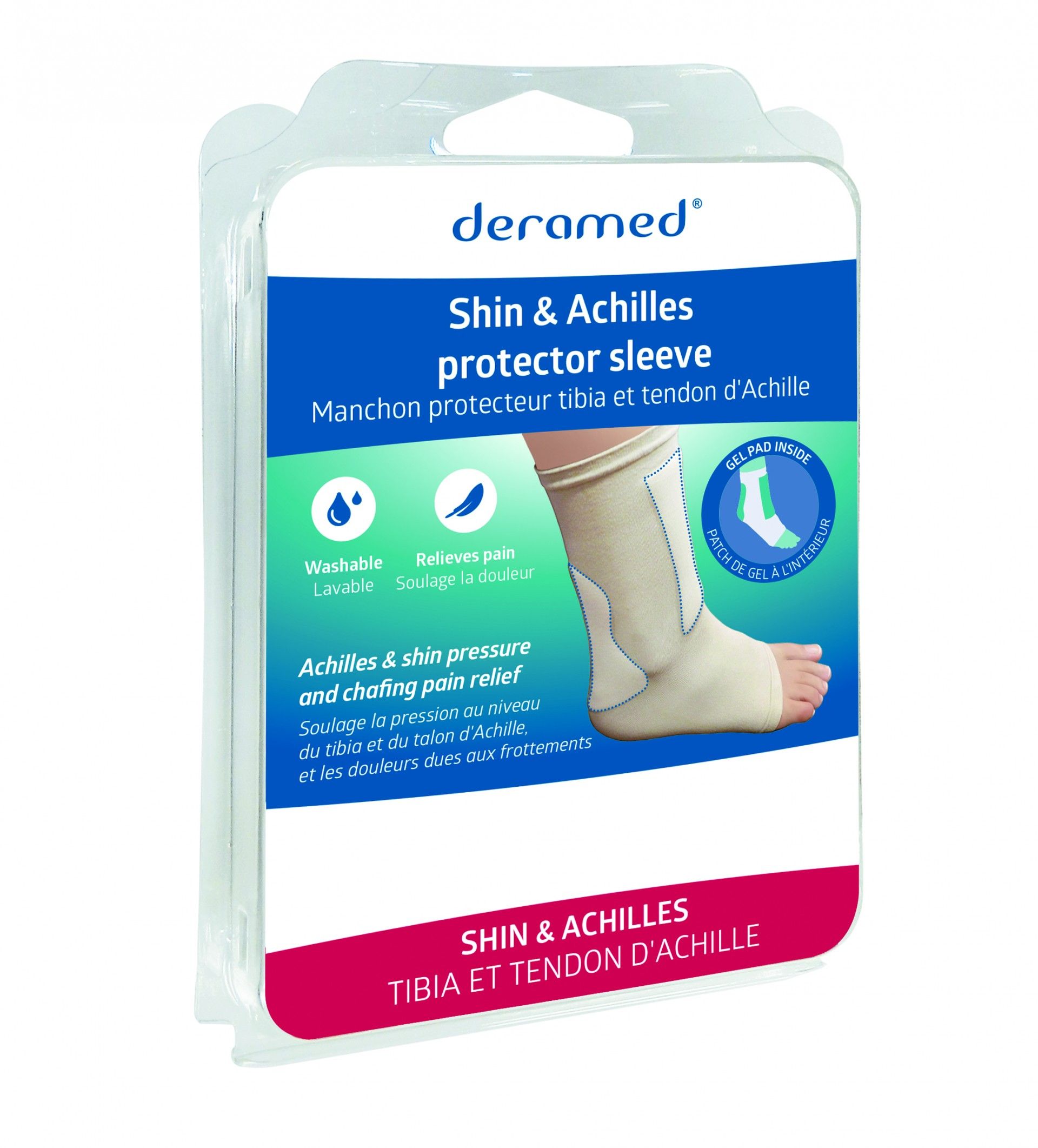 Meia Protetora para Tibia e Tendão de Aquiles Deramed