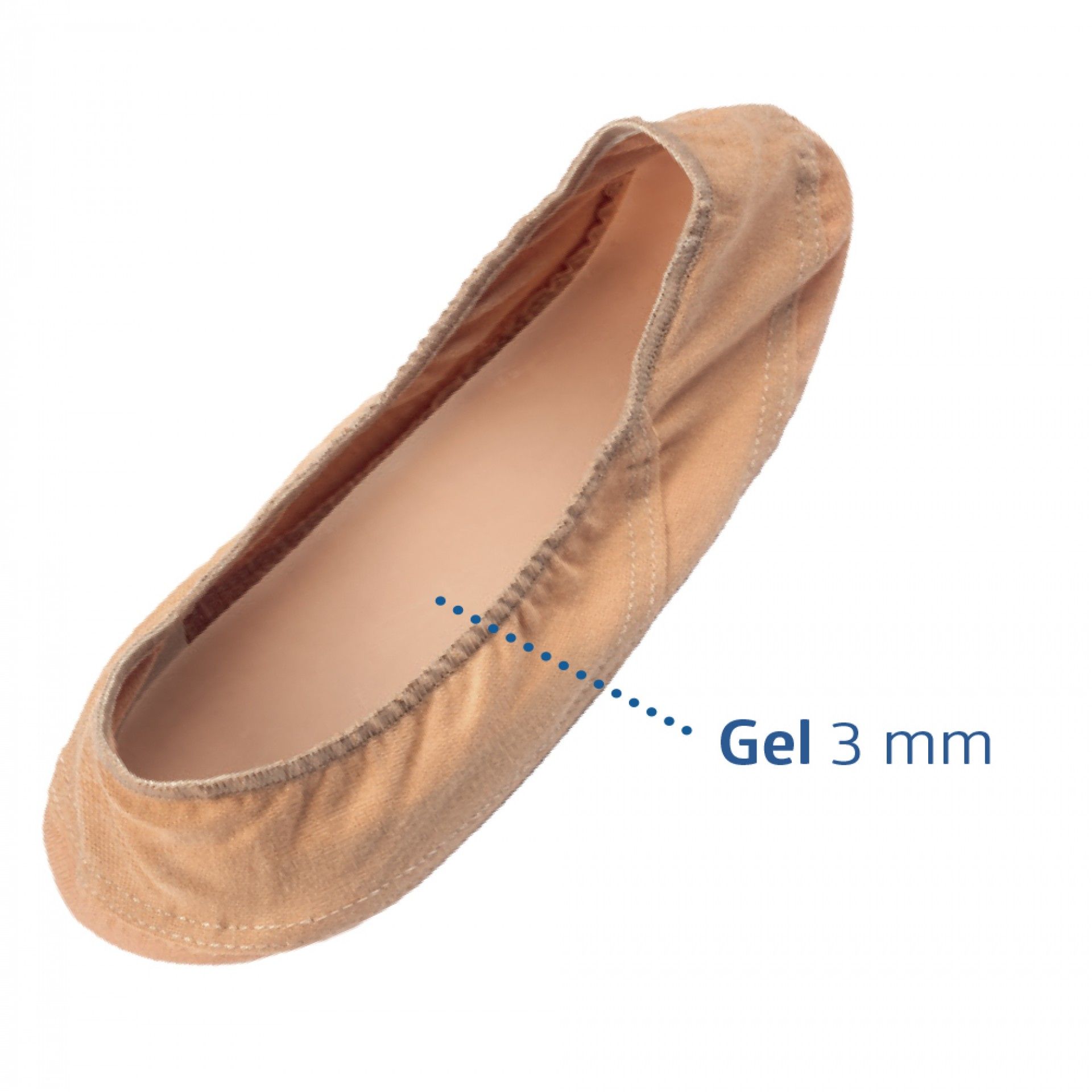 Mini Meia com Palmilha em Gel - Deramed