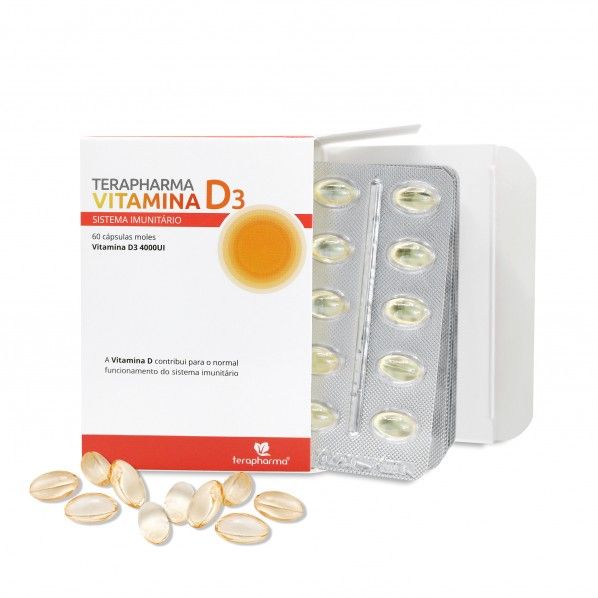 Terapharma Vitamina D3 - 60 Cápsulas Moles