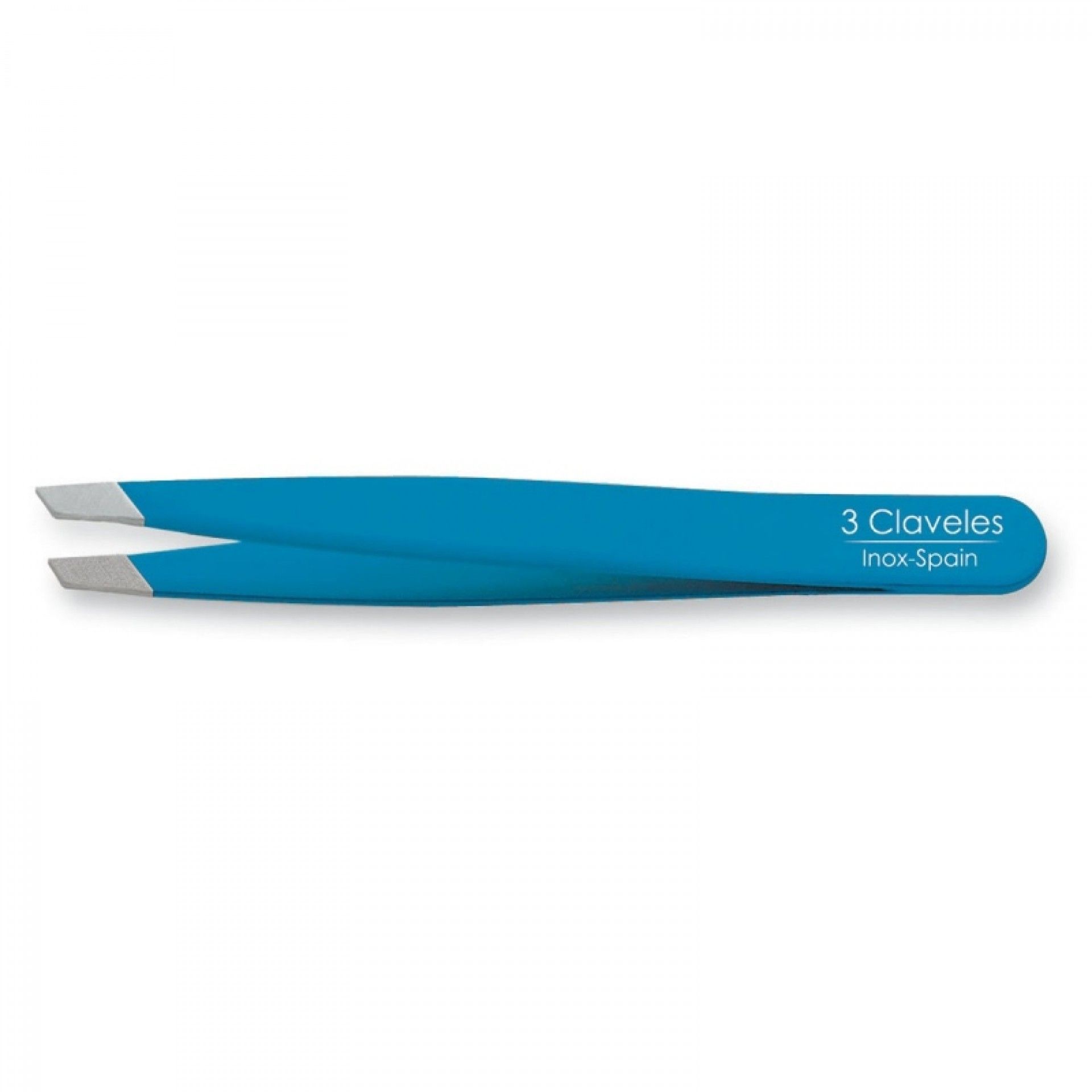Pinça Depilatória com Pontas Oblíquas Azul - 3 Claveles
