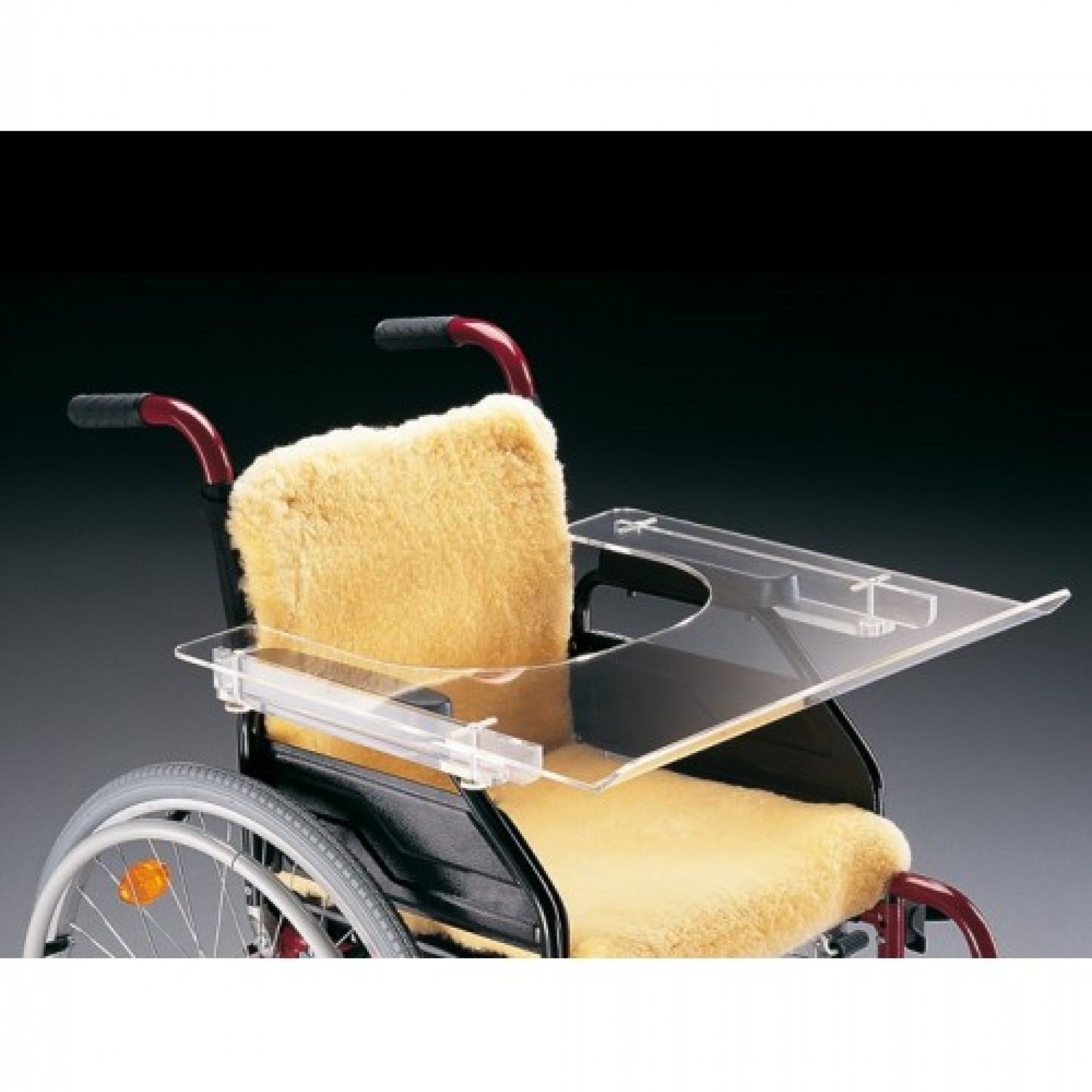 Tabuleiro Acrílico para Cadeira Rodas