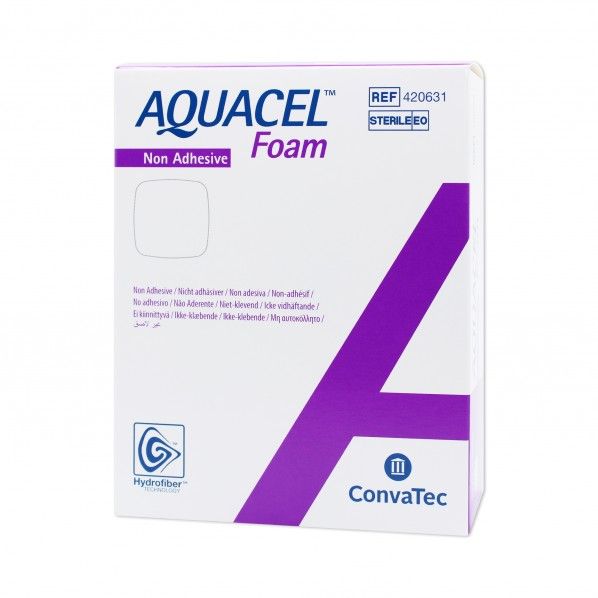 Aquacel Foam Não-Aderente 10 x 10 cm - 10 unidades
