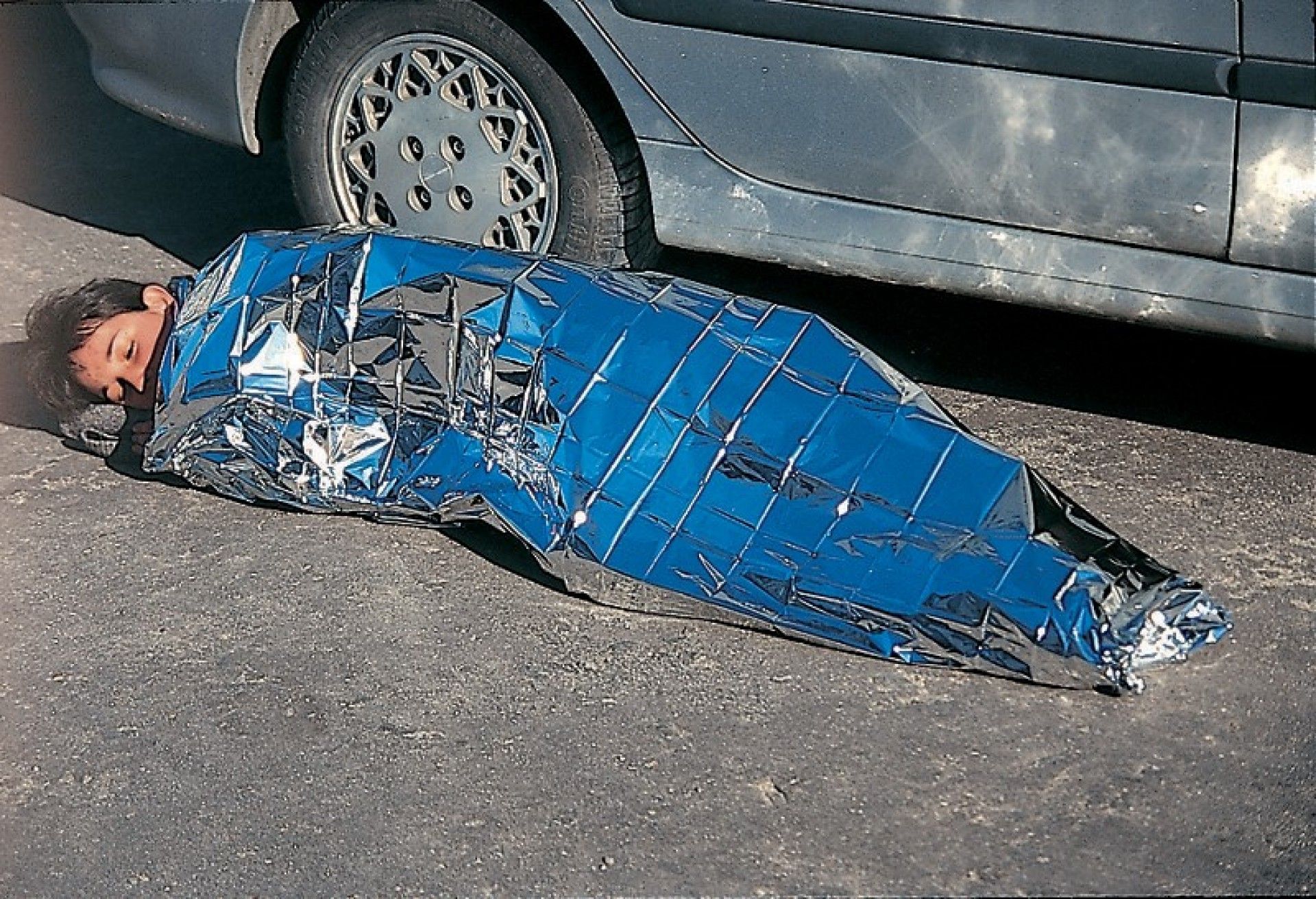 Lençol de Urgência Metalizado Ouro/Prata