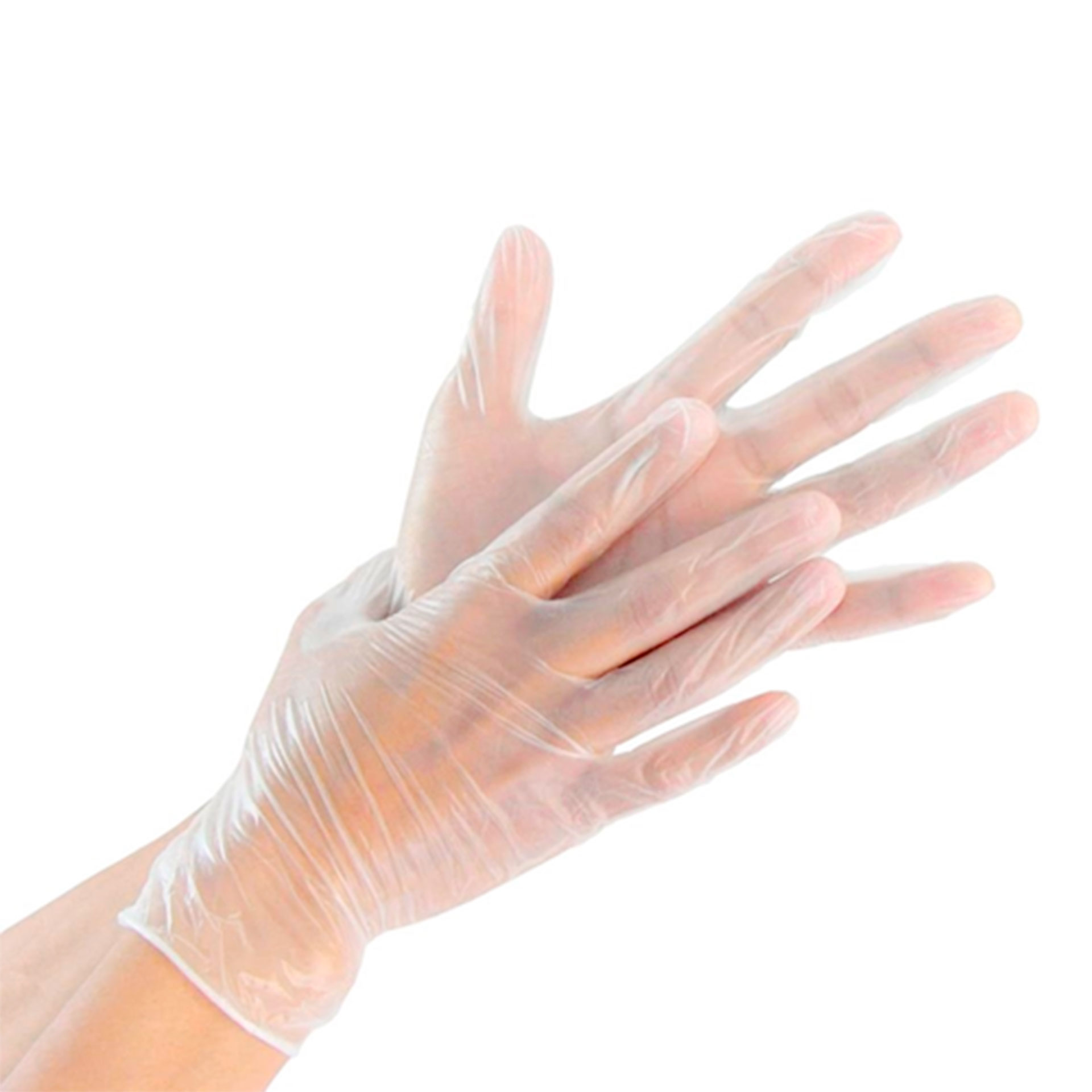 As Luvas de Vinil sem Pó - 100 unidades | Tamanho S