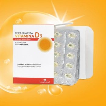 Terapharma Vitamina D3 - 60 Cápsulas Molest
