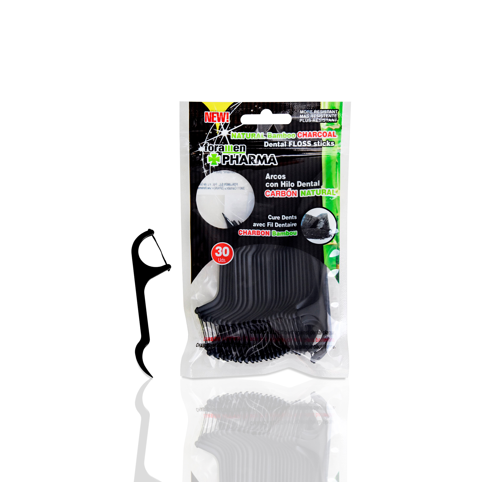 Arcos de Fio Dentário com Carvão Ativado Natural