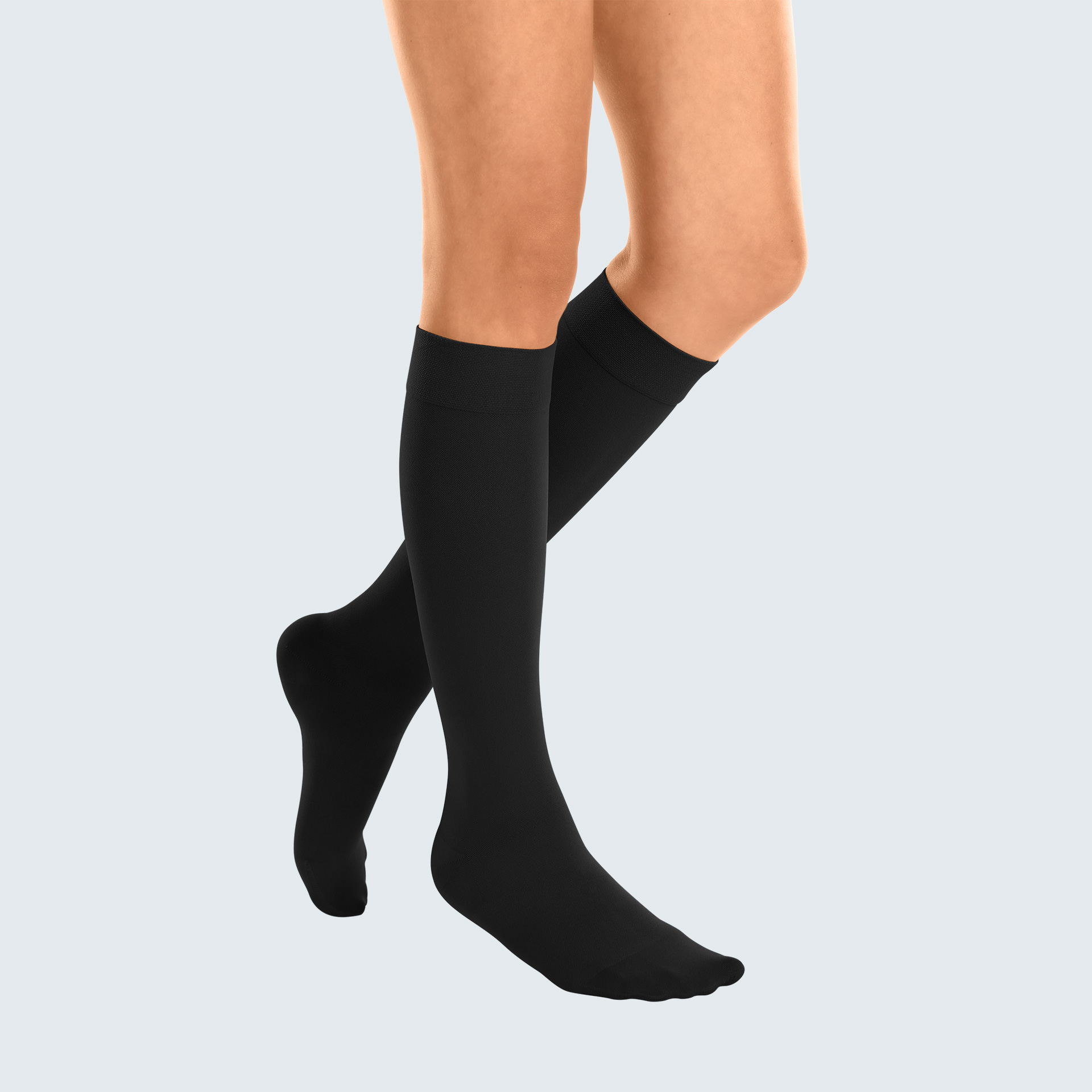 Mediven Cotton Grau II Até ao Joelho - Biqueira Fechada