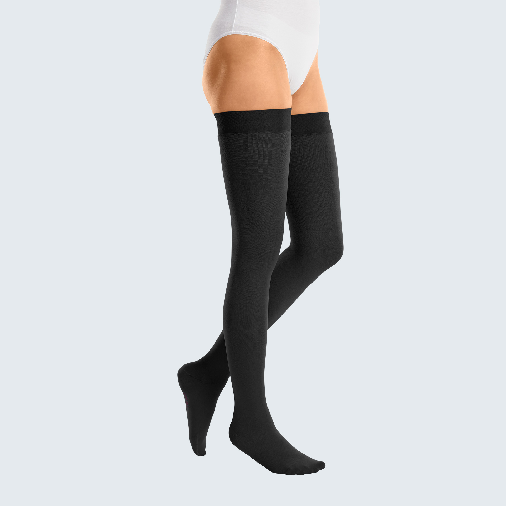 Mediven Cotton Grau II Até à Coxa - Biqueira Aberta | Orla Sensitive