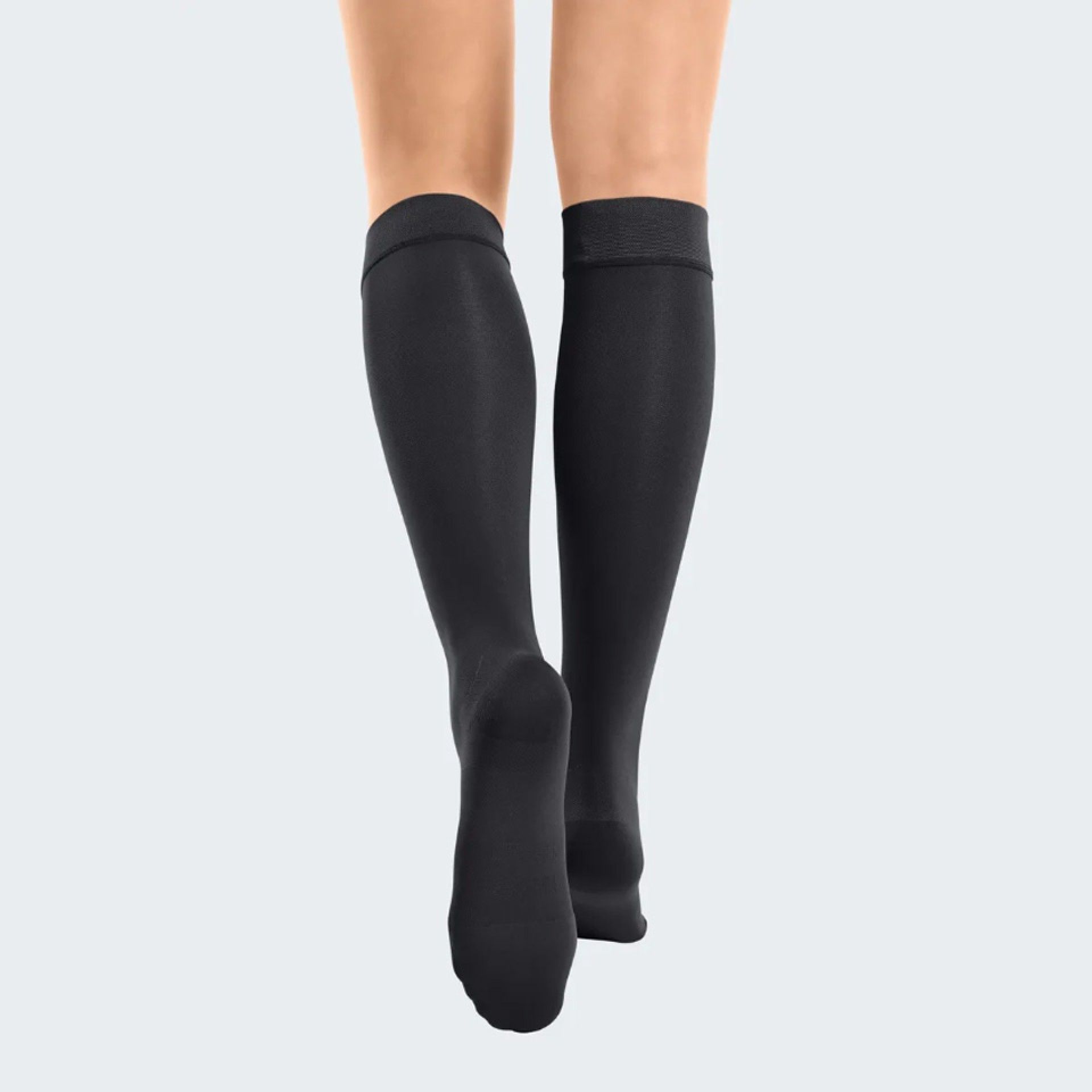 Mediven Duomed Smooth Grau I Até ao Joelho - Biqueira Aberta