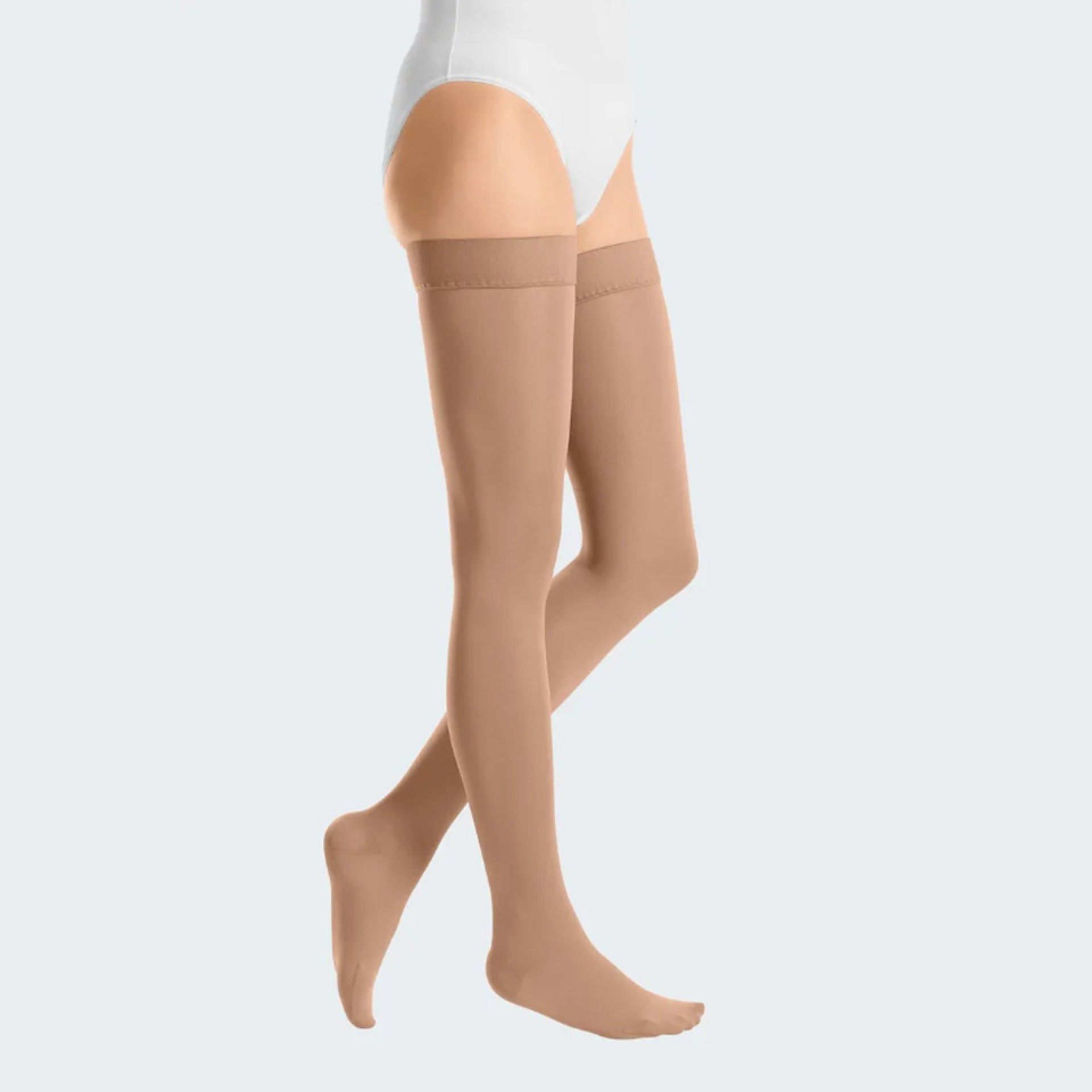 Mediven Duomed Smooth Grau I Até à Coxa - Biqueira Fechada | Orla Básica