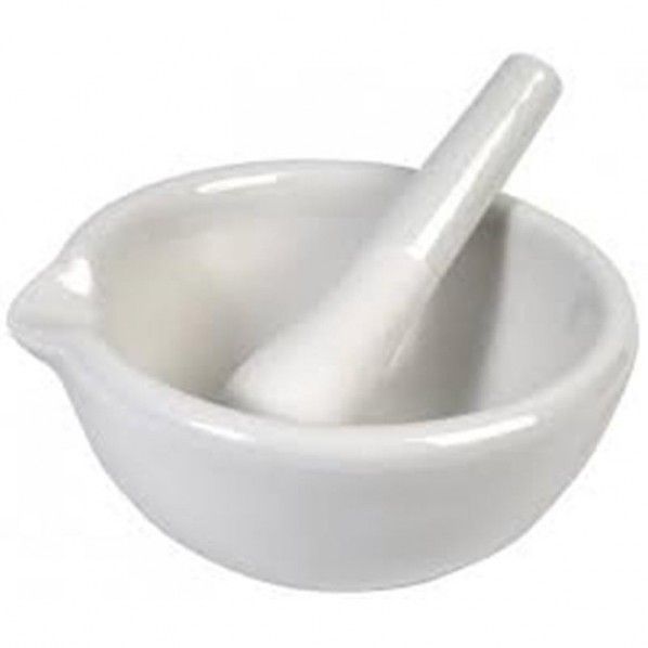Almofariz em Porcelana com Bico e Pilo - 100 ml