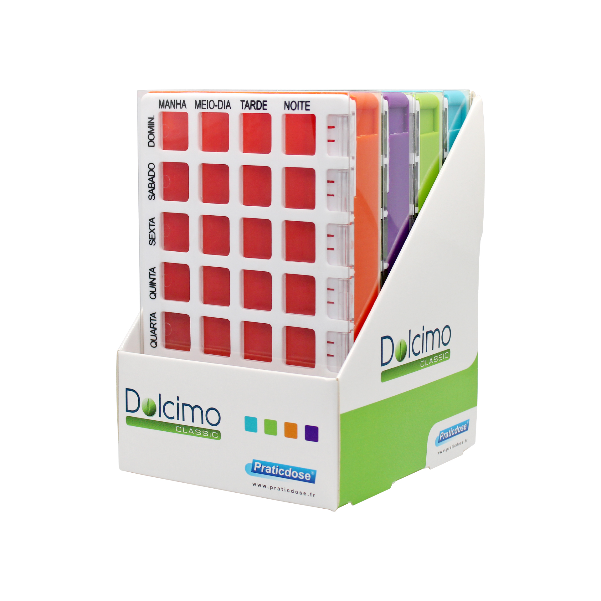 Praticima Dolcimo Classic Caixa de Medicação Semanal - 4 unidades