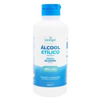 lcool Sanitrio 96% Vol. - 250 ml | Caixa com 24 unidadest