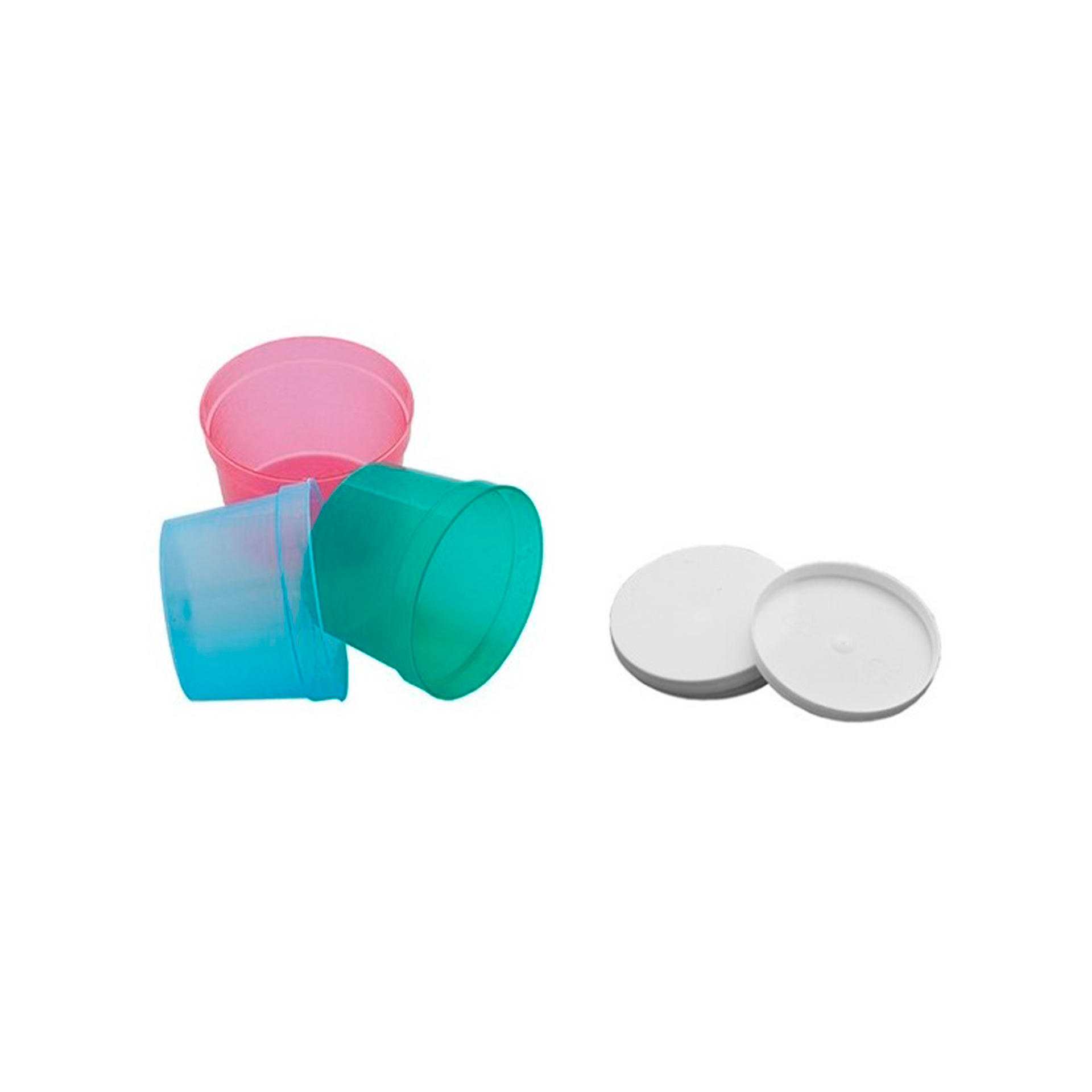 Copos para Medicação com Tampa Practidose | Vermelho