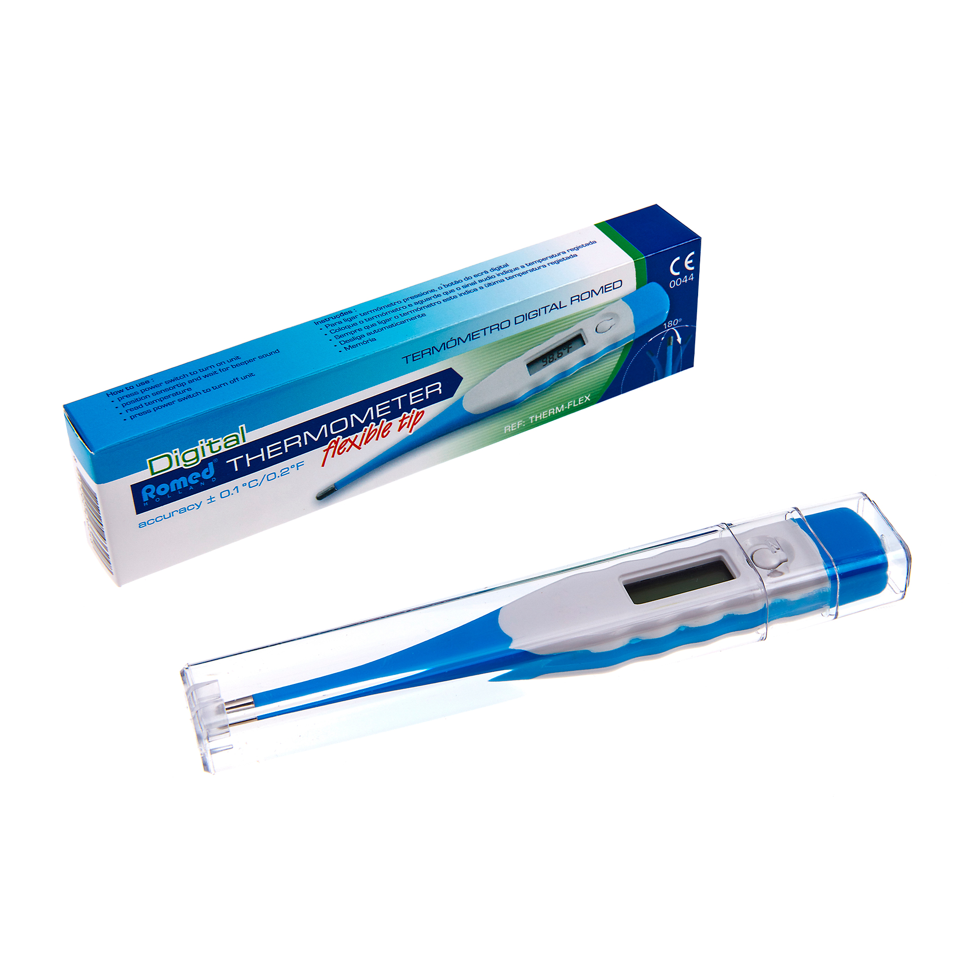 Termómetro Digital Ponta Flexível