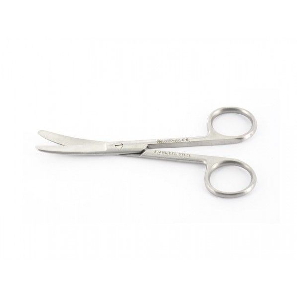 Tesoura Curva com Bicos Rombos - 14,5 cm