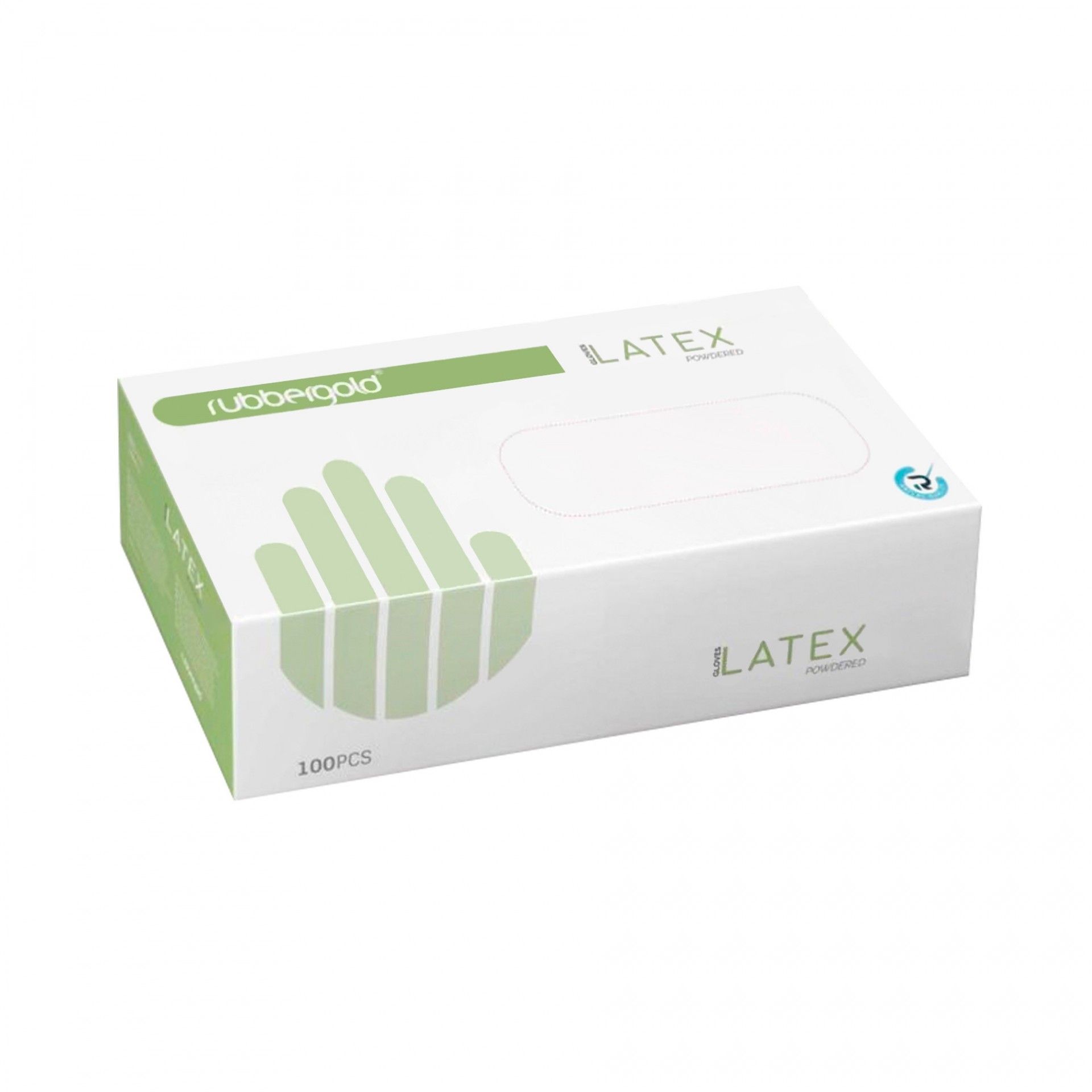 Luvas de Látex com Pó Rubbergold - 100 un | S