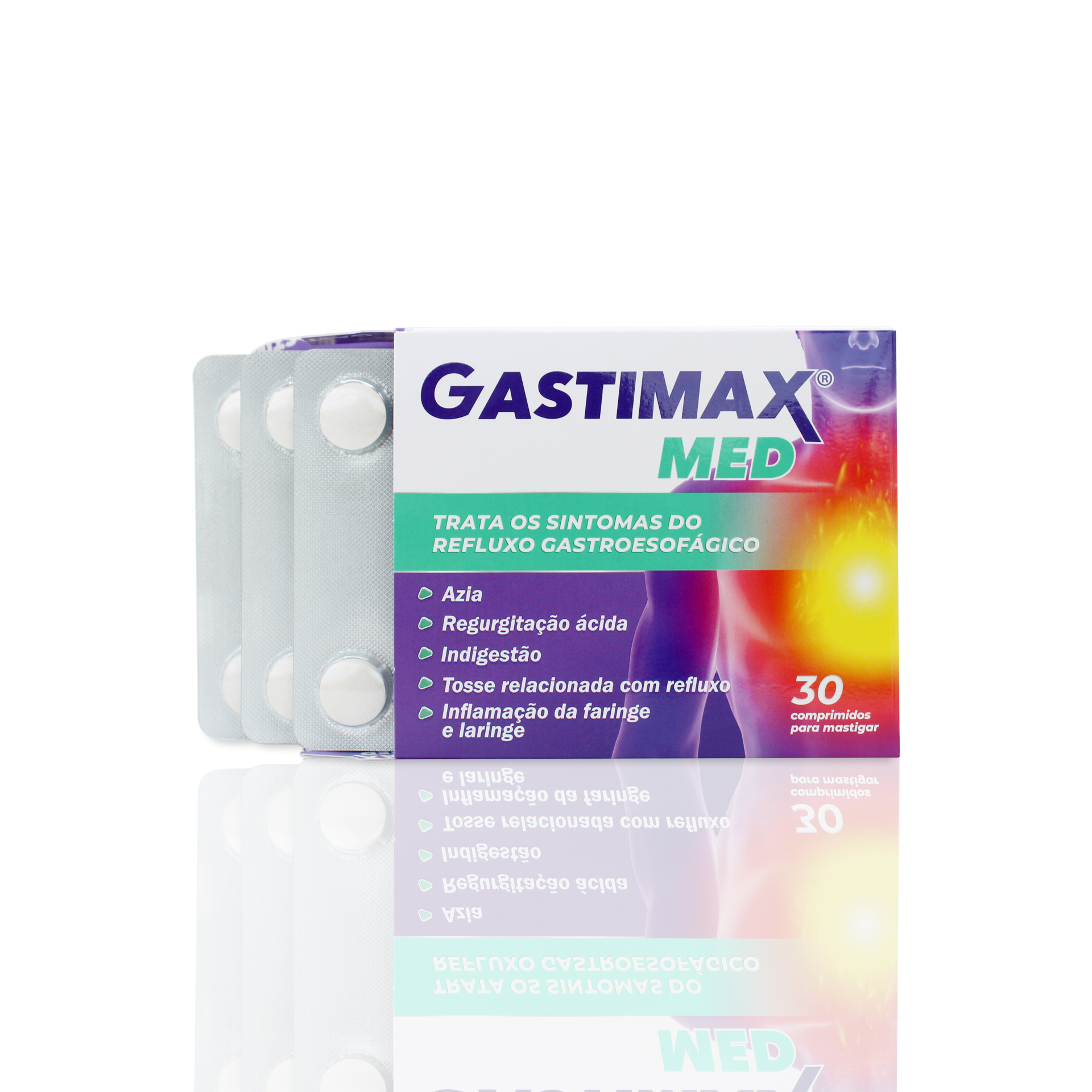 Fiterman Gastimax Med | 30 Comprimidos para Mastigar