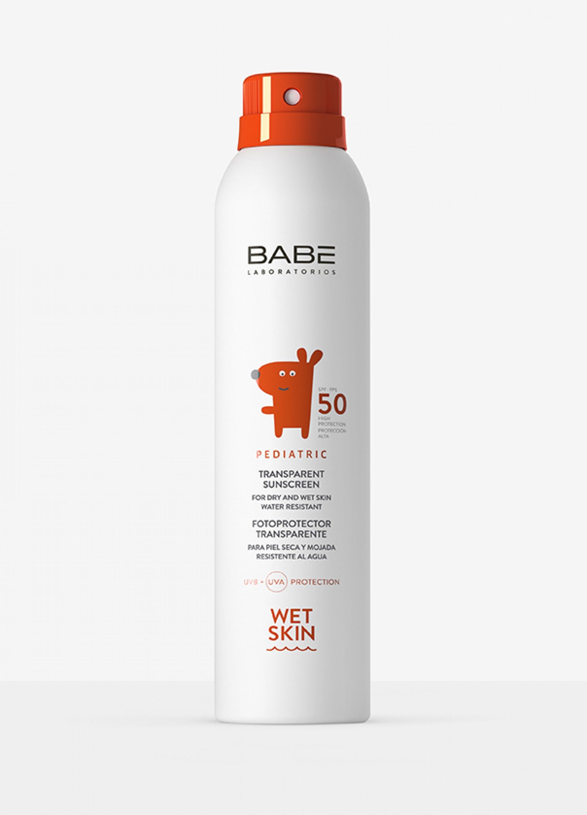 Babé Fotoprotetor Pediátrico Transparente Wet Skin SPF 50