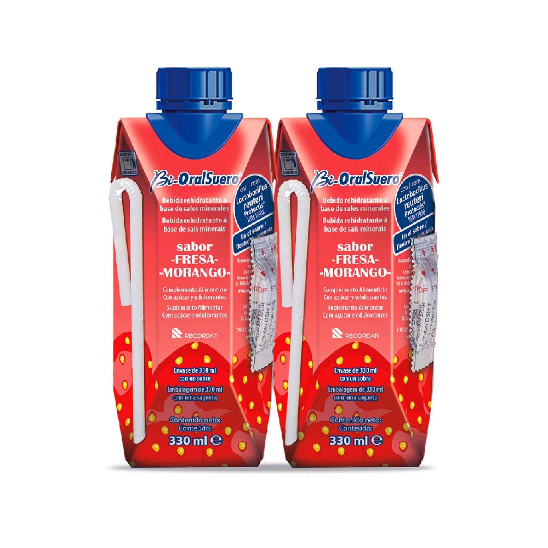 Bi-OralSuero Morango | 2 x 330 ml