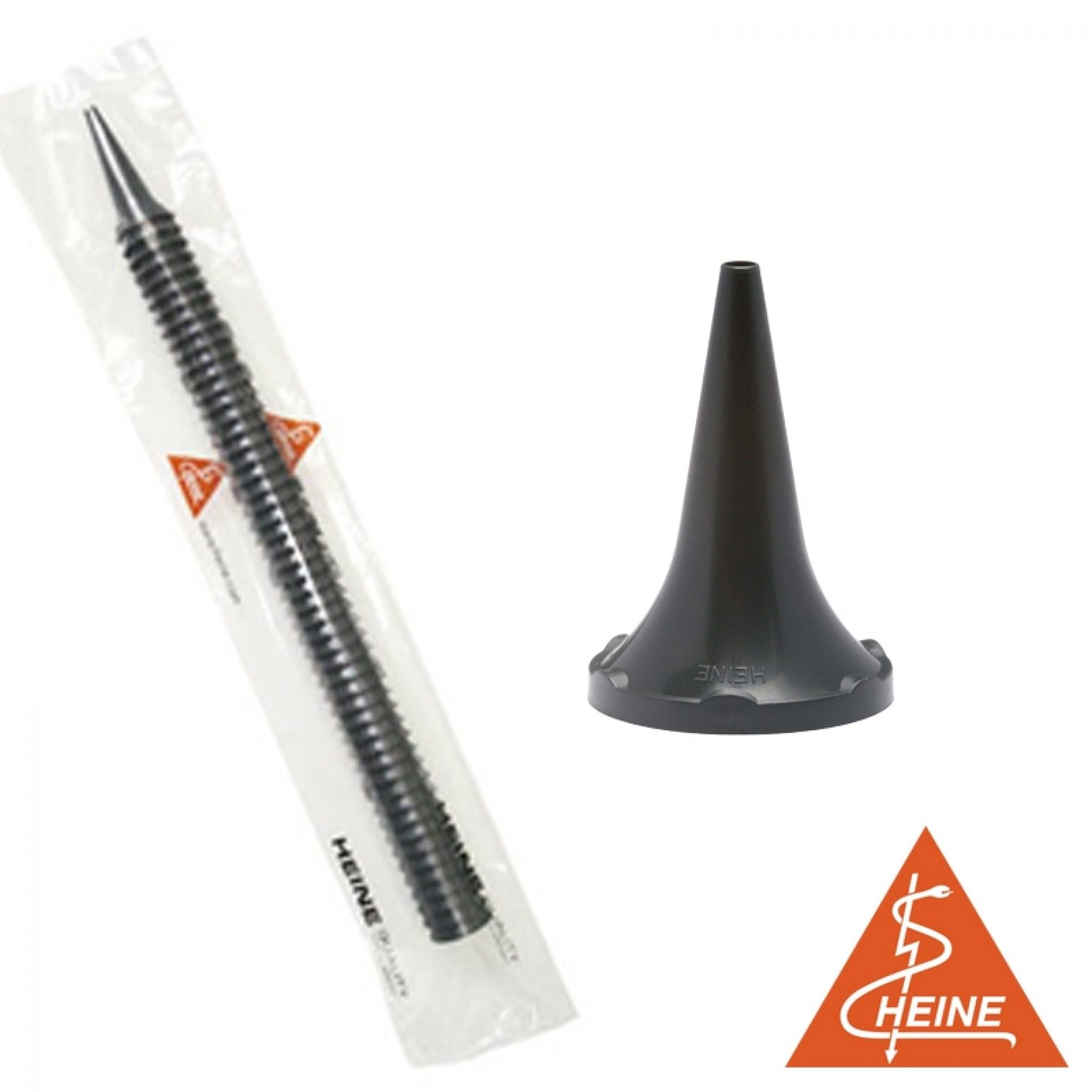 Espéculos Auriculares Pediátricos Descartáveis AllSpec Heine - 2.5 mm | 50 unidades